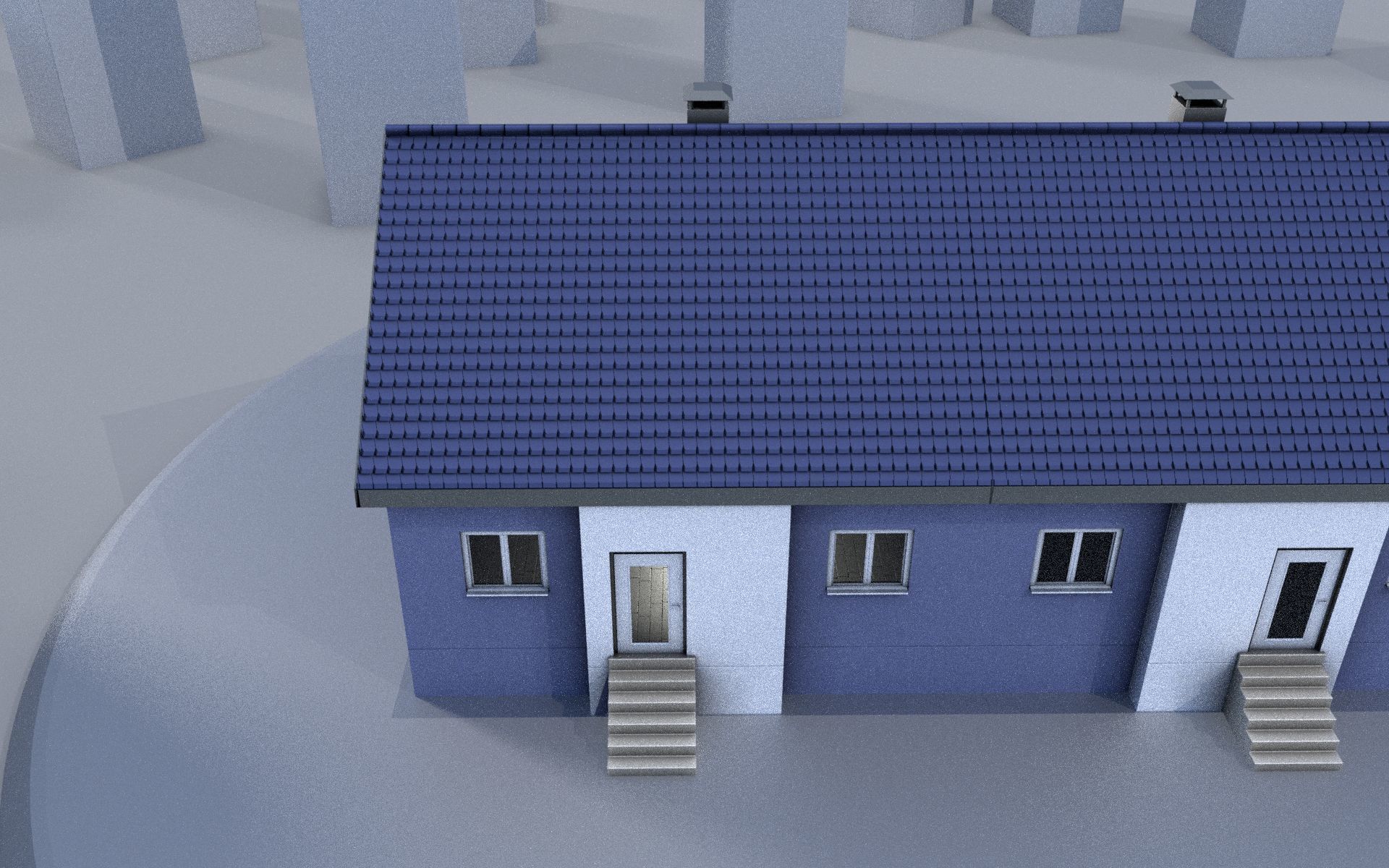 City Double Houses 3D Model Collection_623