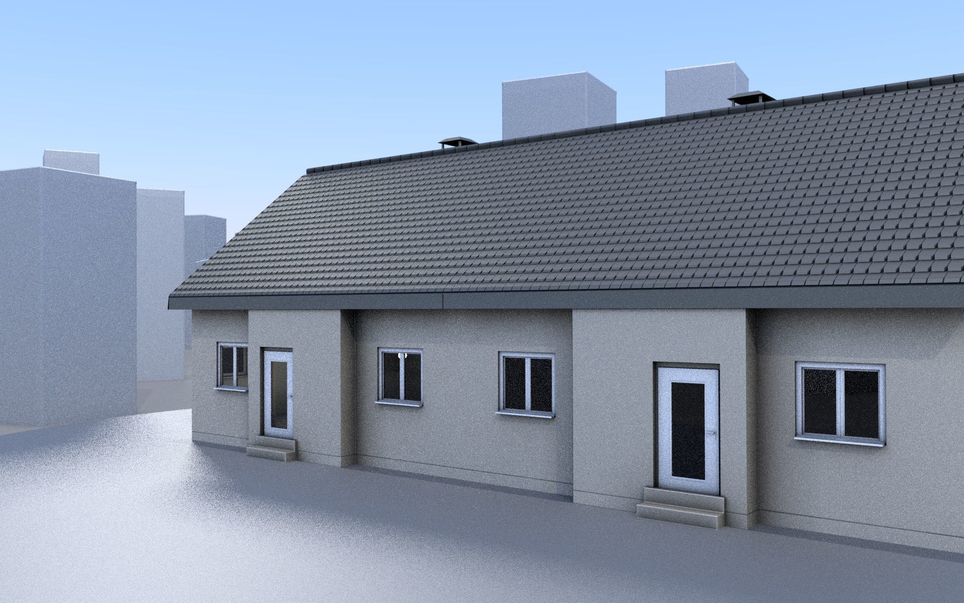 City Double Houses 3D Model Collection_457