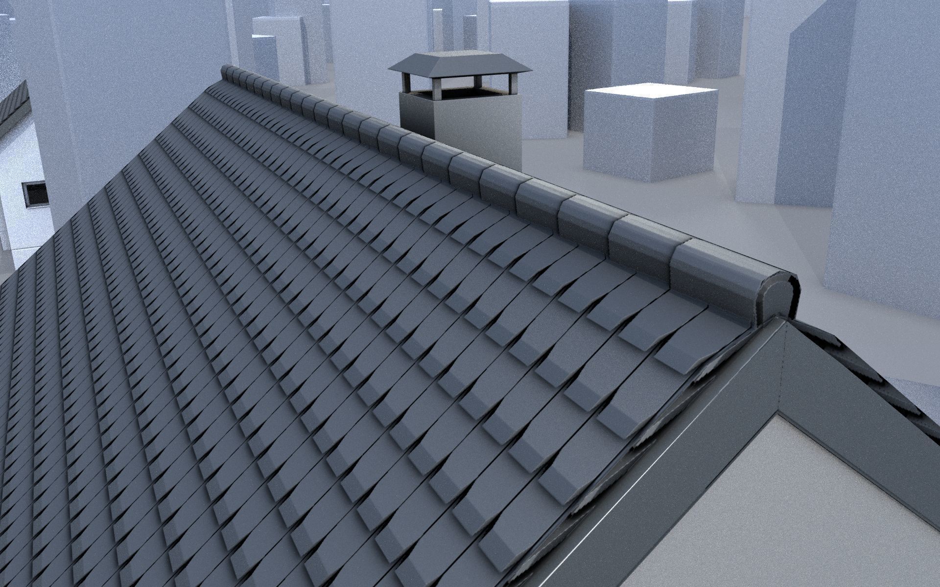 City Double Houses 3D Model Collection_445