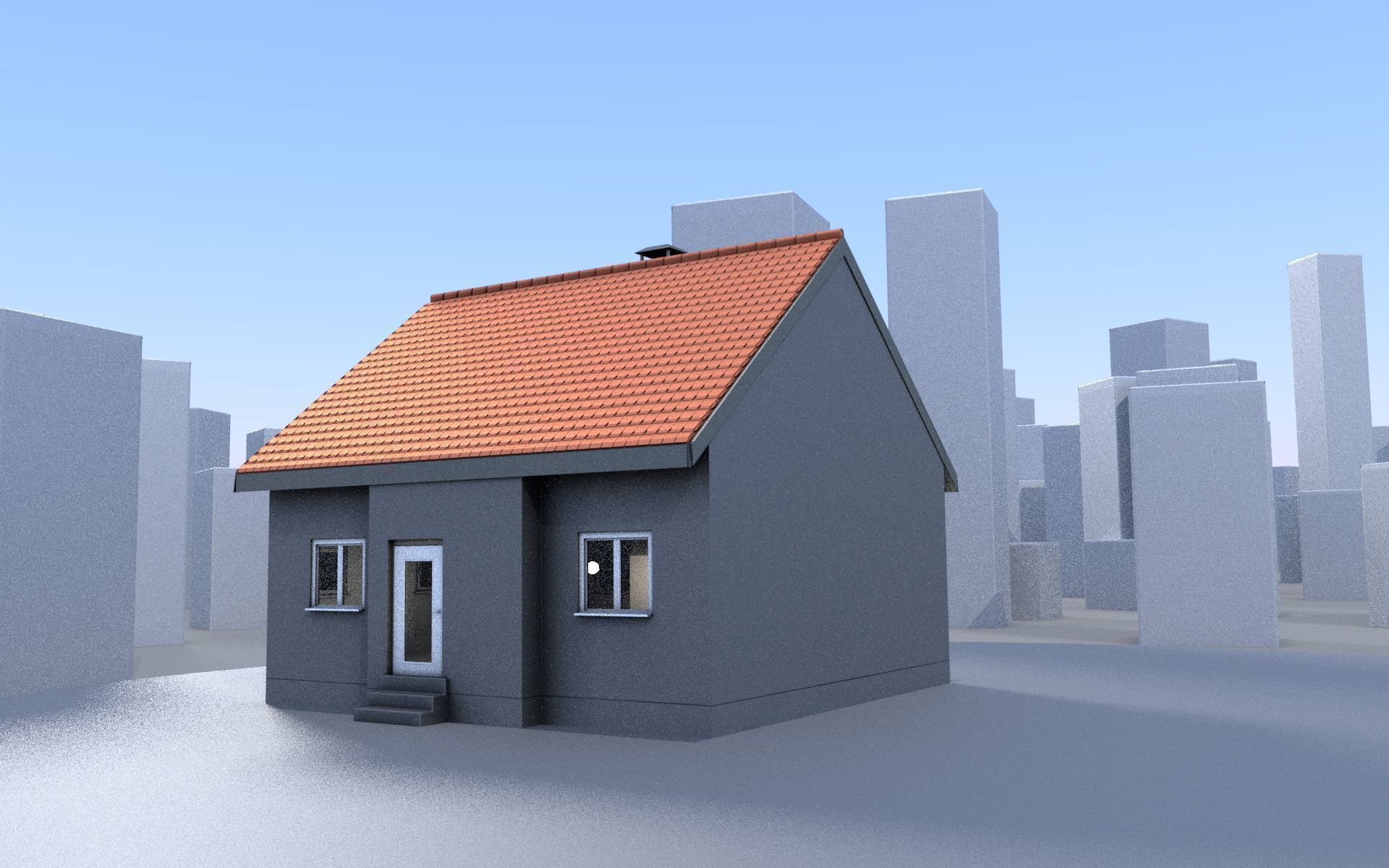 City Double Houses 3D Model Collection_23