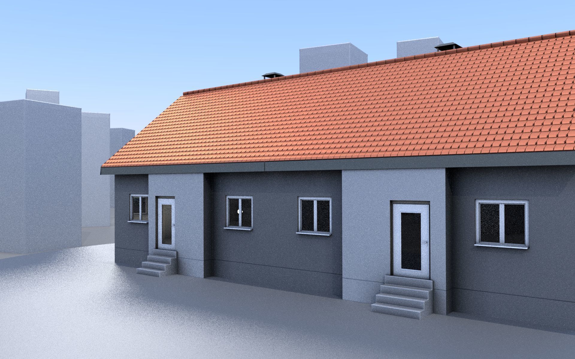 City Double Houses 3D Model Collection_39