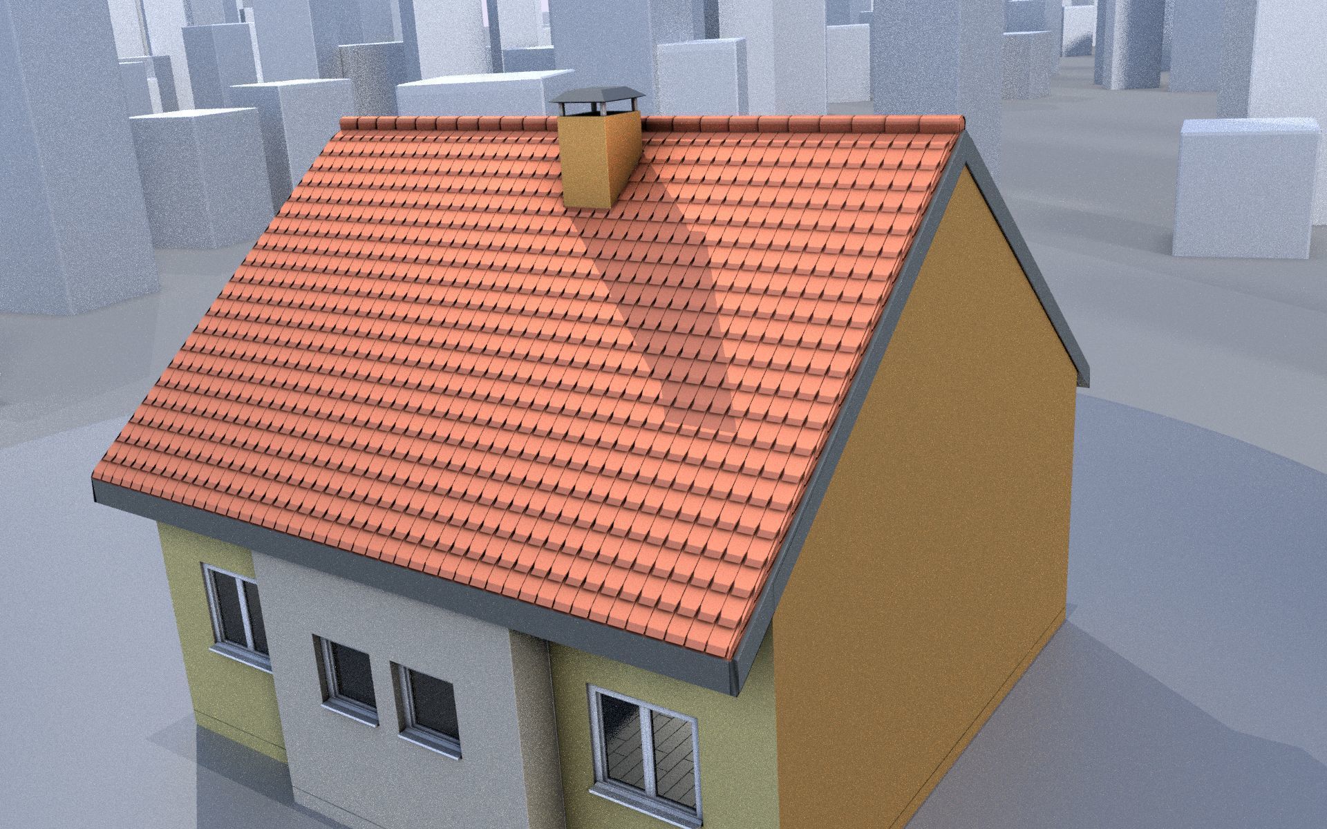 City Double Houses 3D Model Collection_272