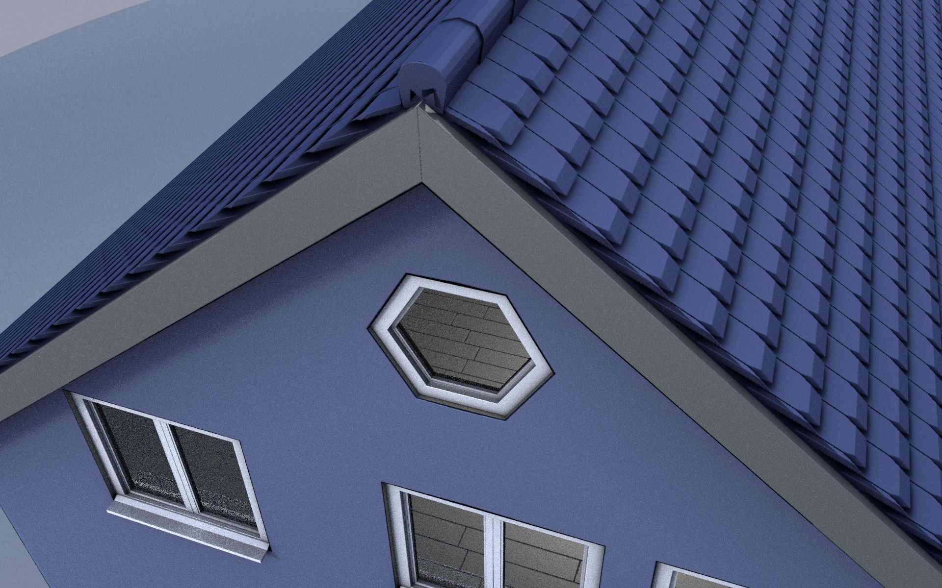 City Double Houses 3D Model Collection_614