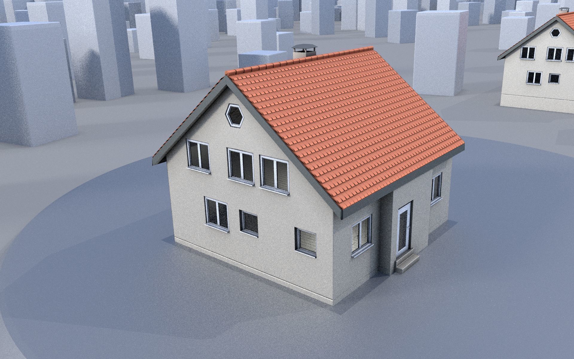 City Double Houses 3D Model Collection_212