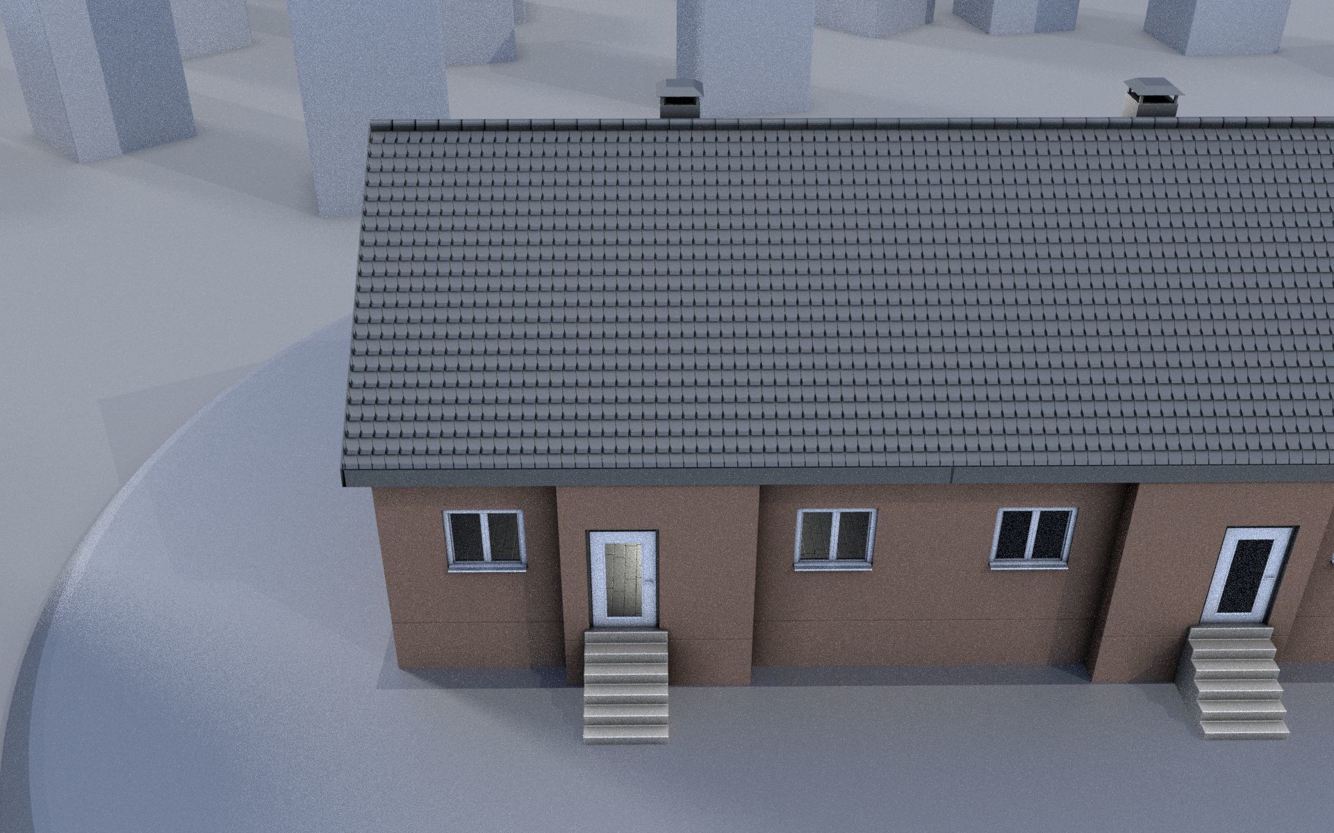 City Double Houses 3D Model Collection_541