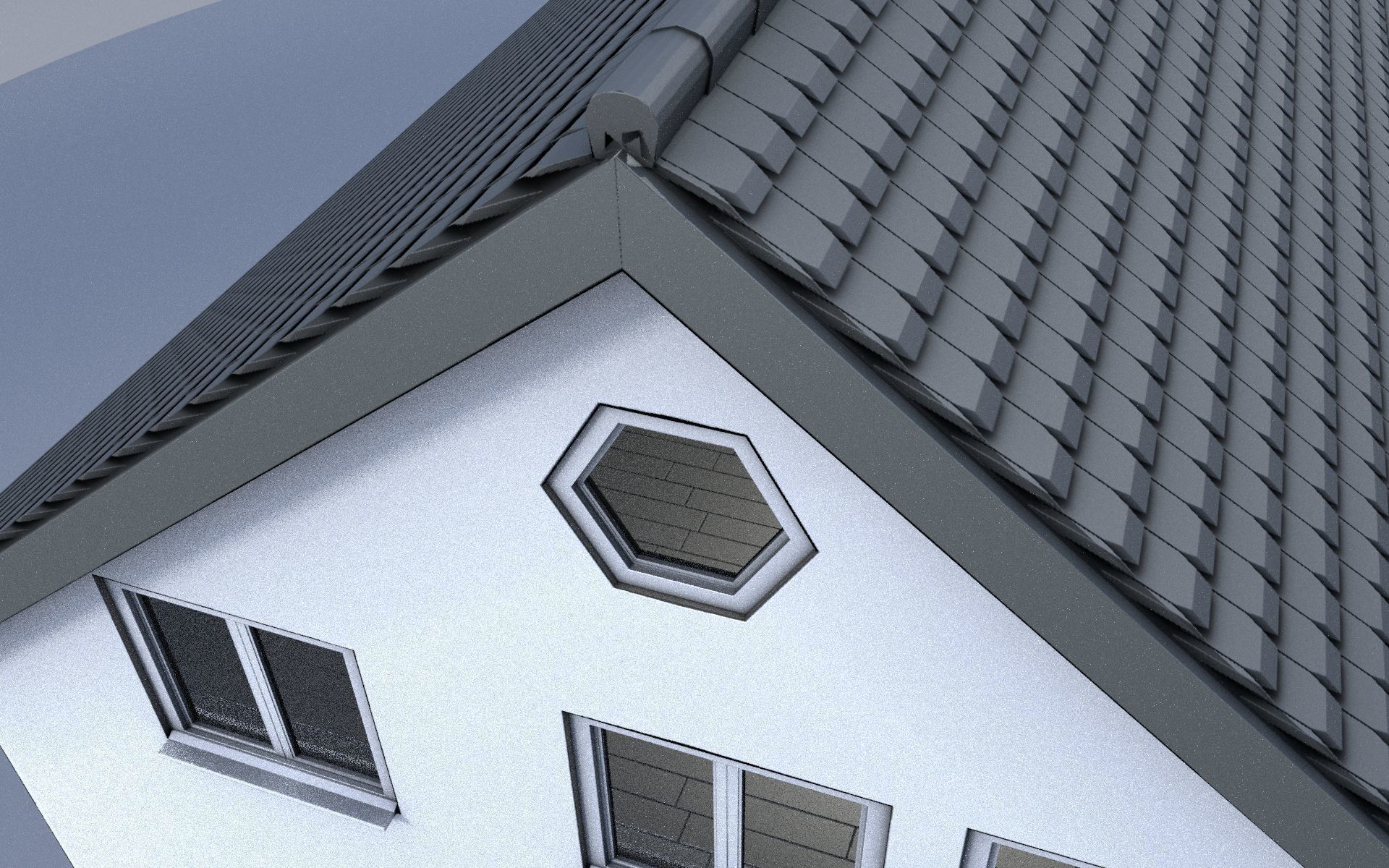 City Double Houses 3D Model Collection_302