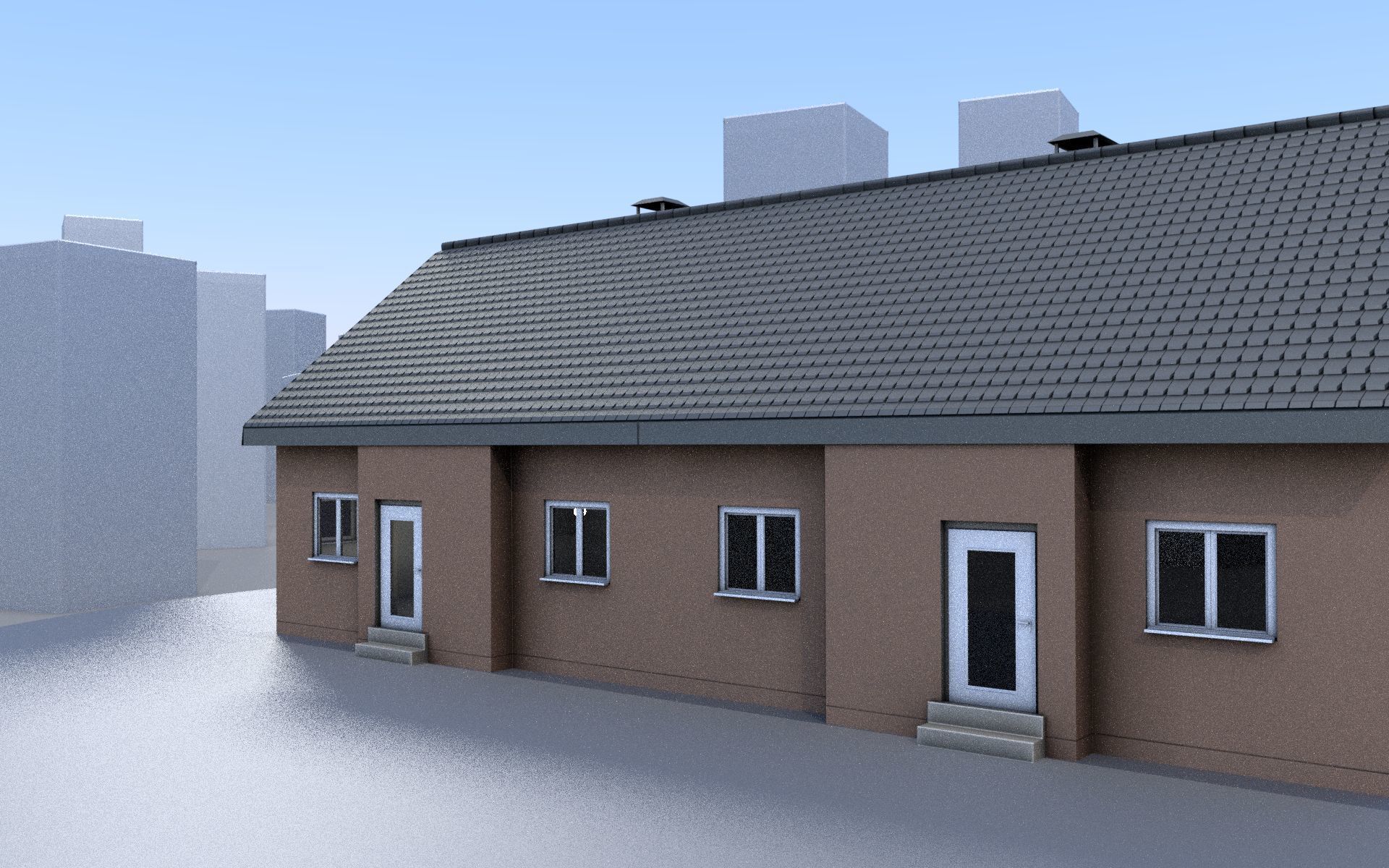 City Double Houses 3D Model Collection_552