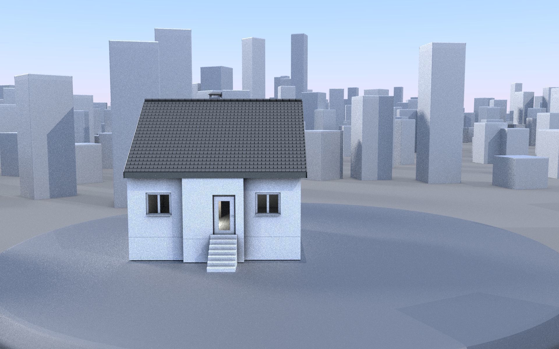 City Double Houses 3D Model Collection_362