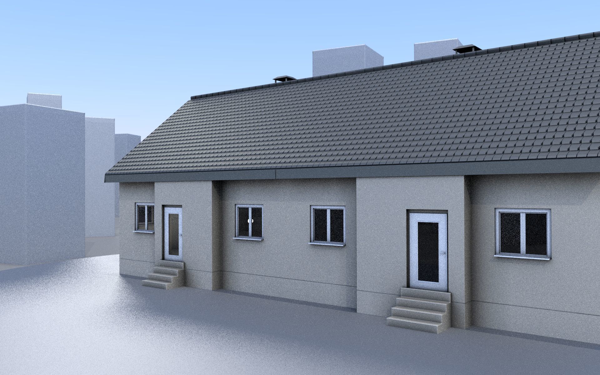 City Double Houses 3D Model Collection_450