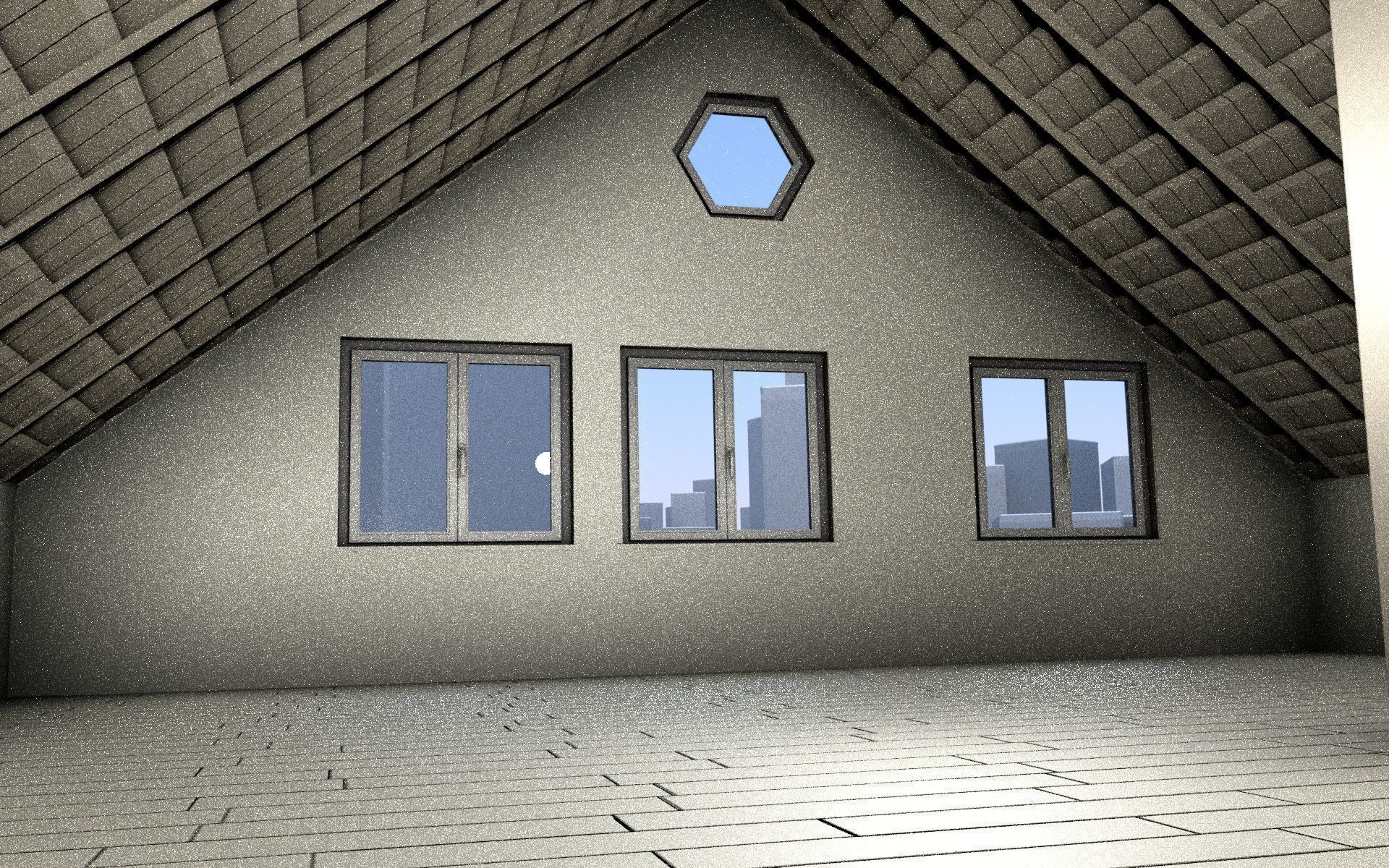 City Double Houses 3D Model Collection_431