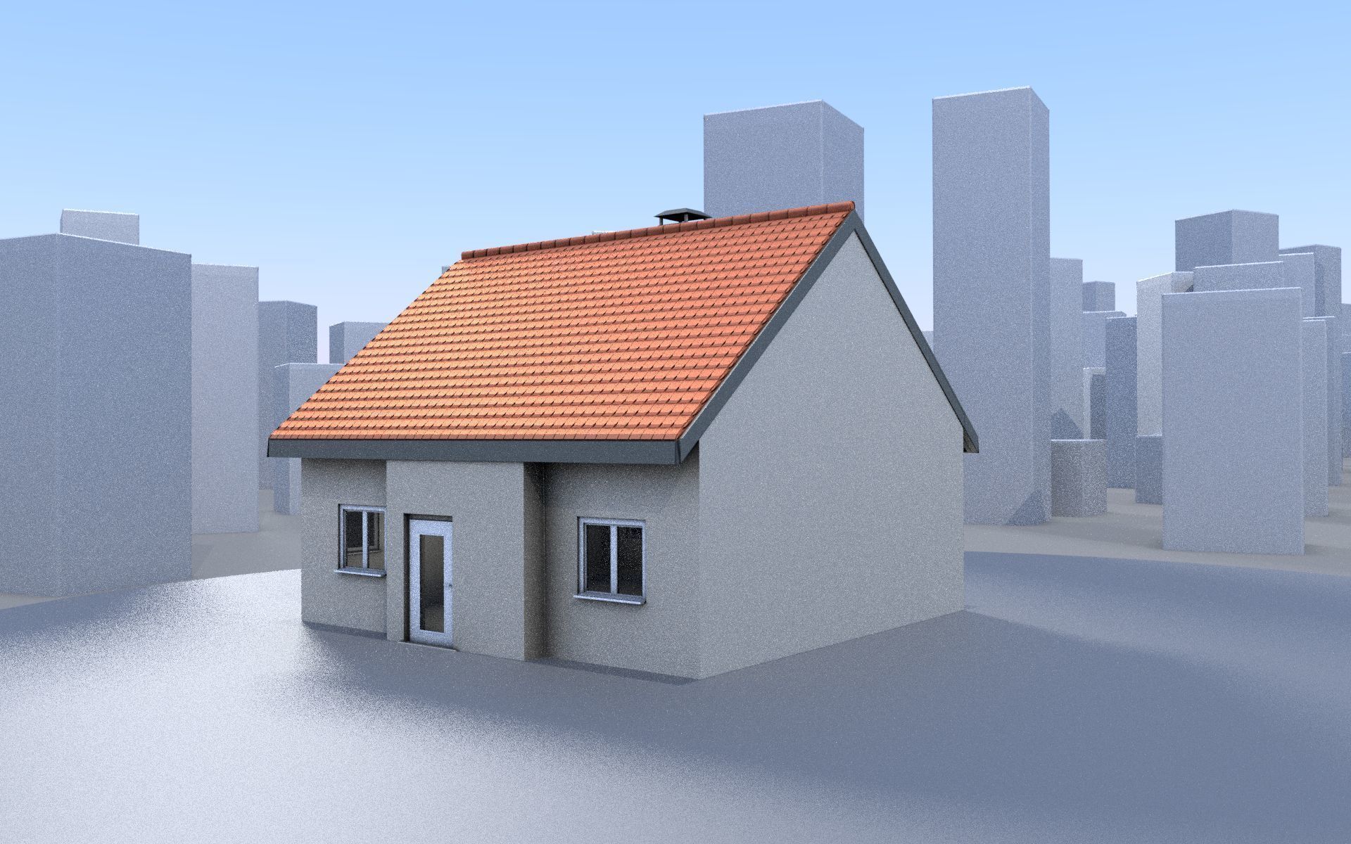City Double Houses 3D Model Collection_147