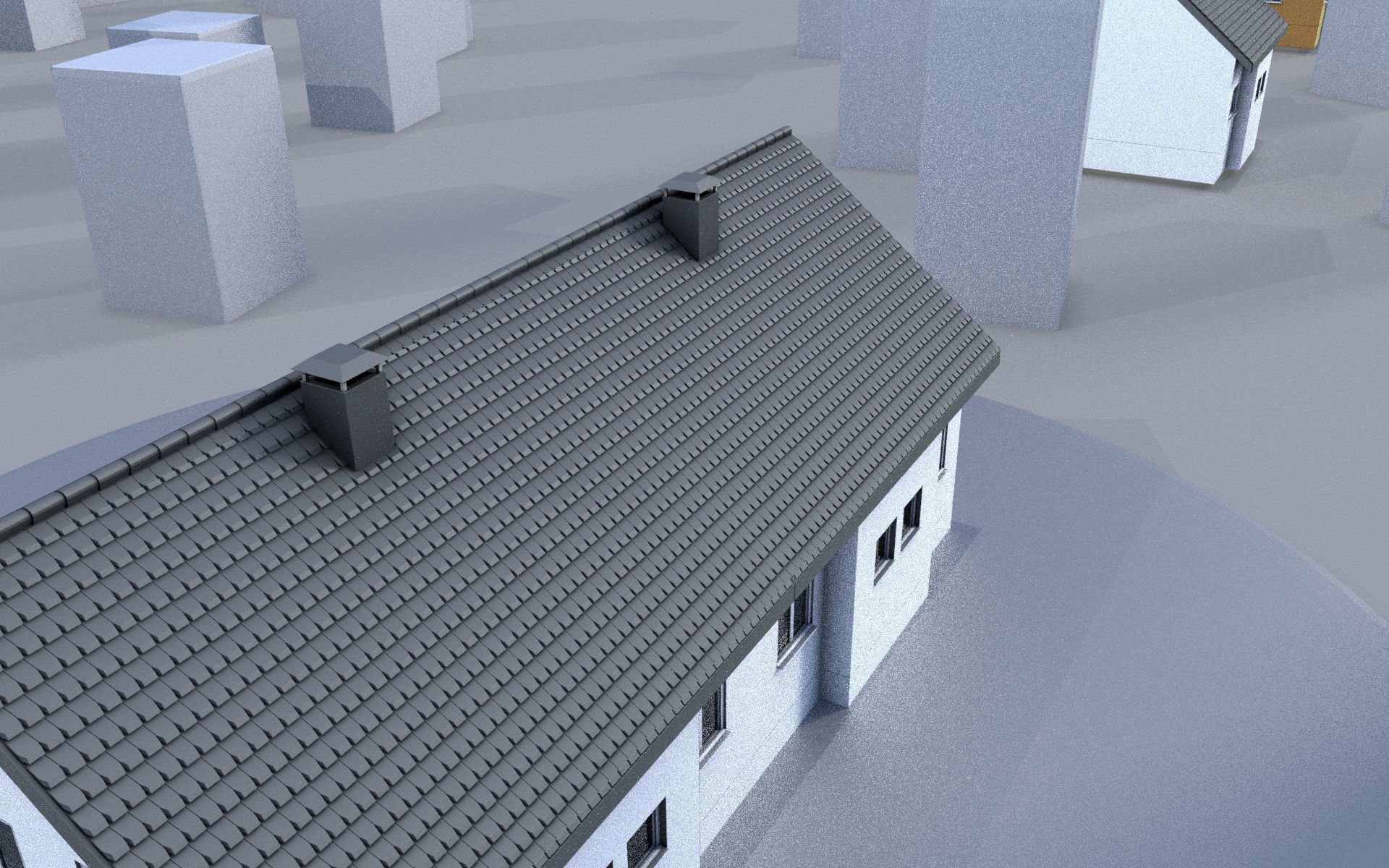 City Double Houses 3D Model Collection_336