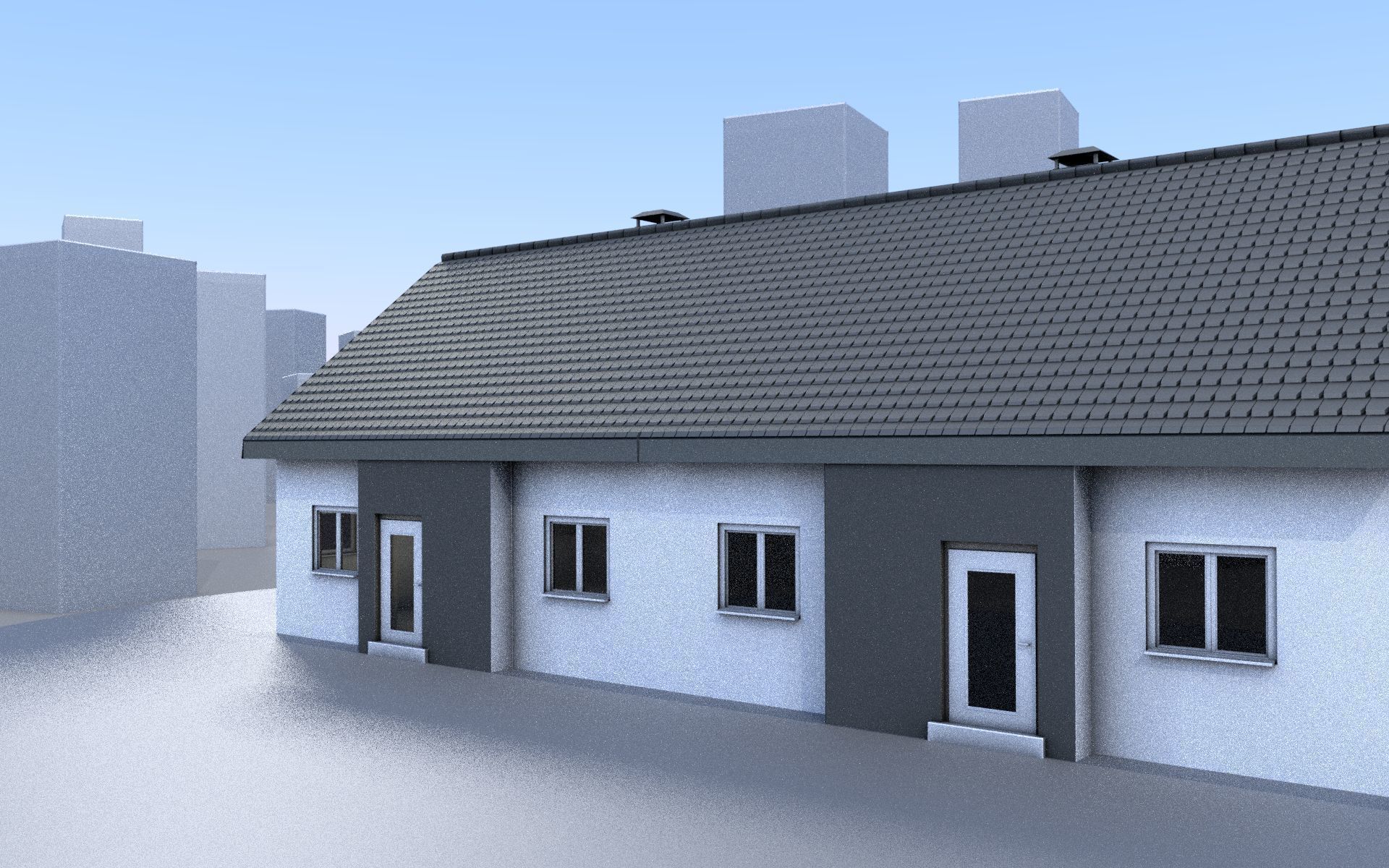 City Double Houses 3D Model Collection_332