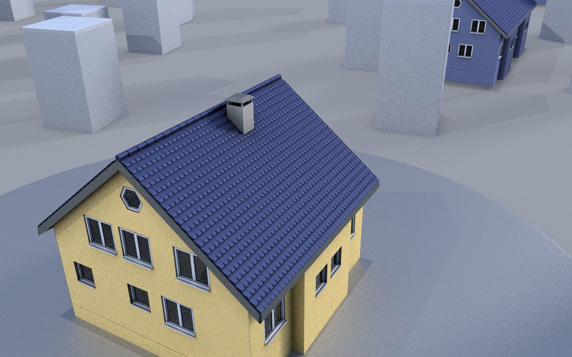 City Double Houses 3D Model Collection_688