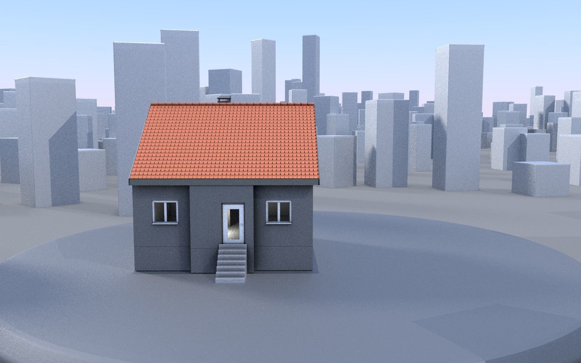 City Double Houses 3D Model Collection_105