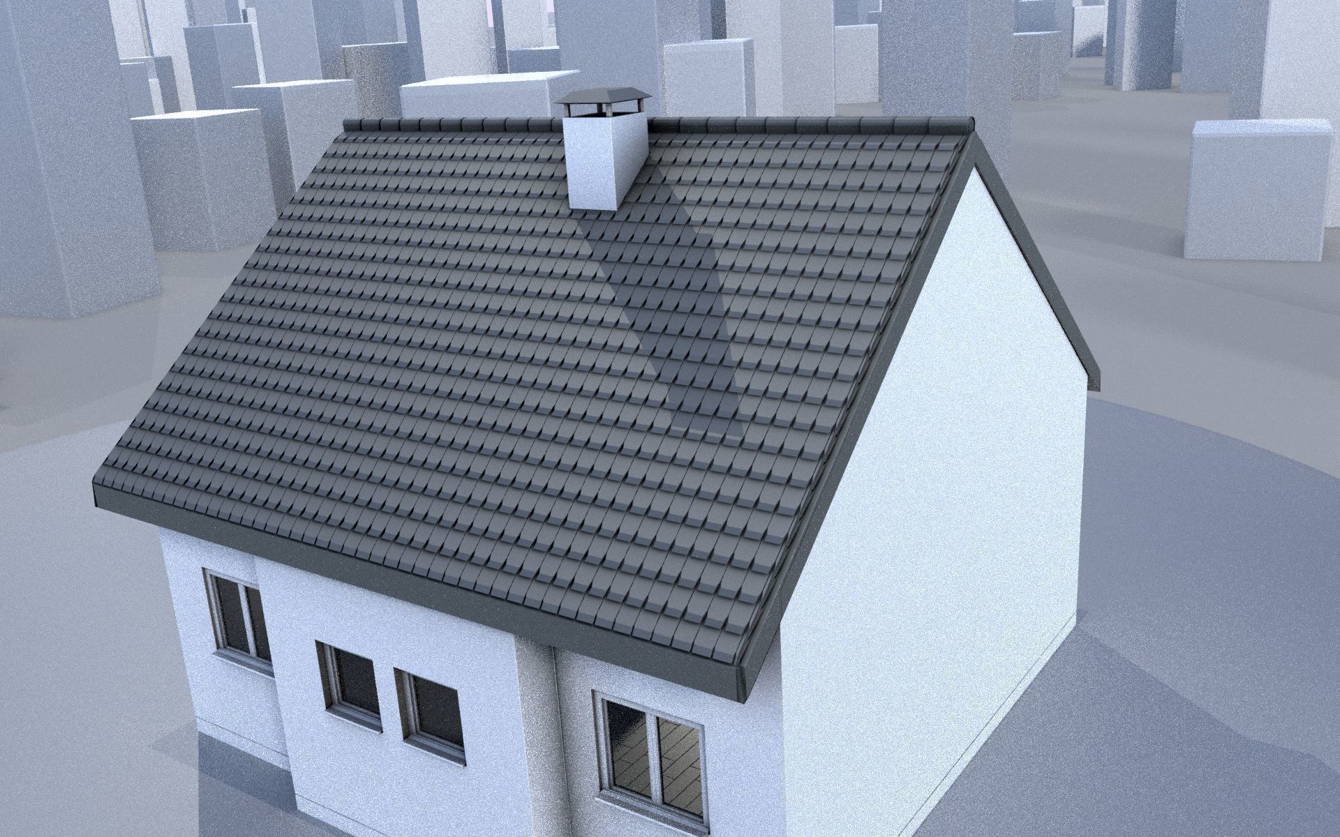 City Double Houses 3D Model Collection_401