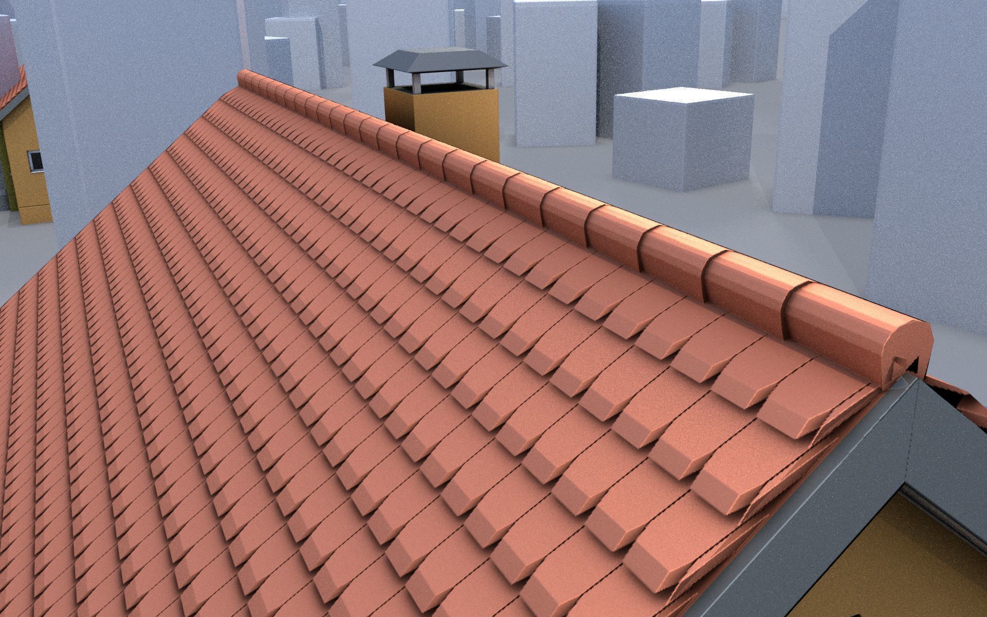 City Double Houses 3D Model Collection_209