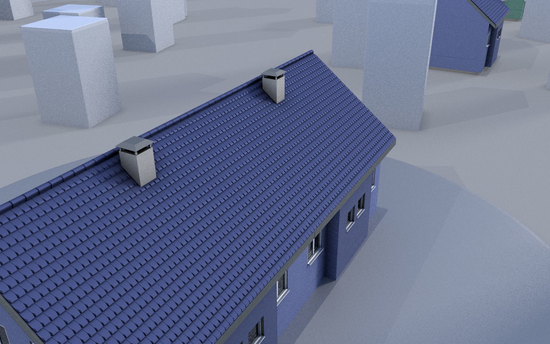 City Double Houses 3D Model Collection_645