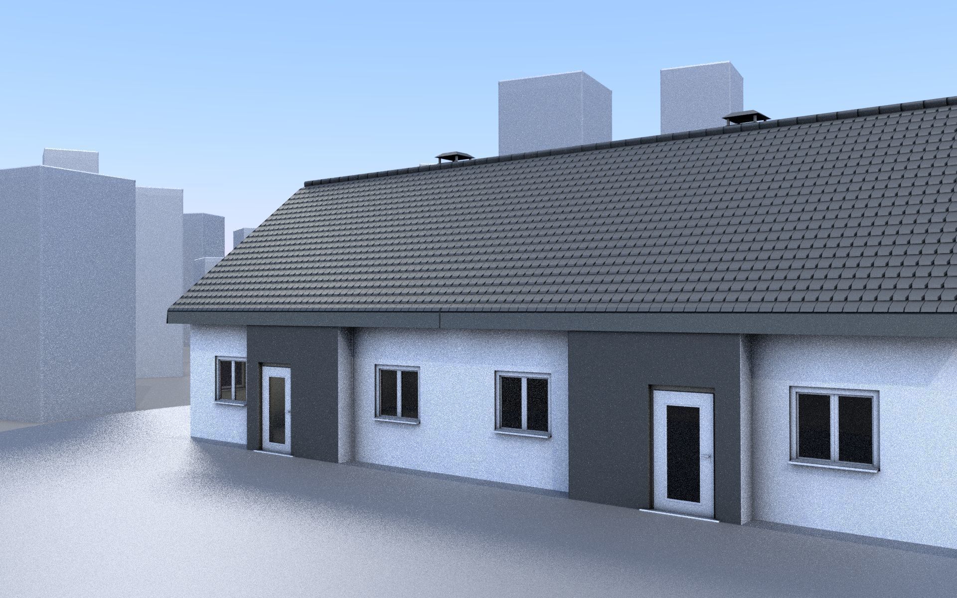 City Double Houses 3D Model Collection_326