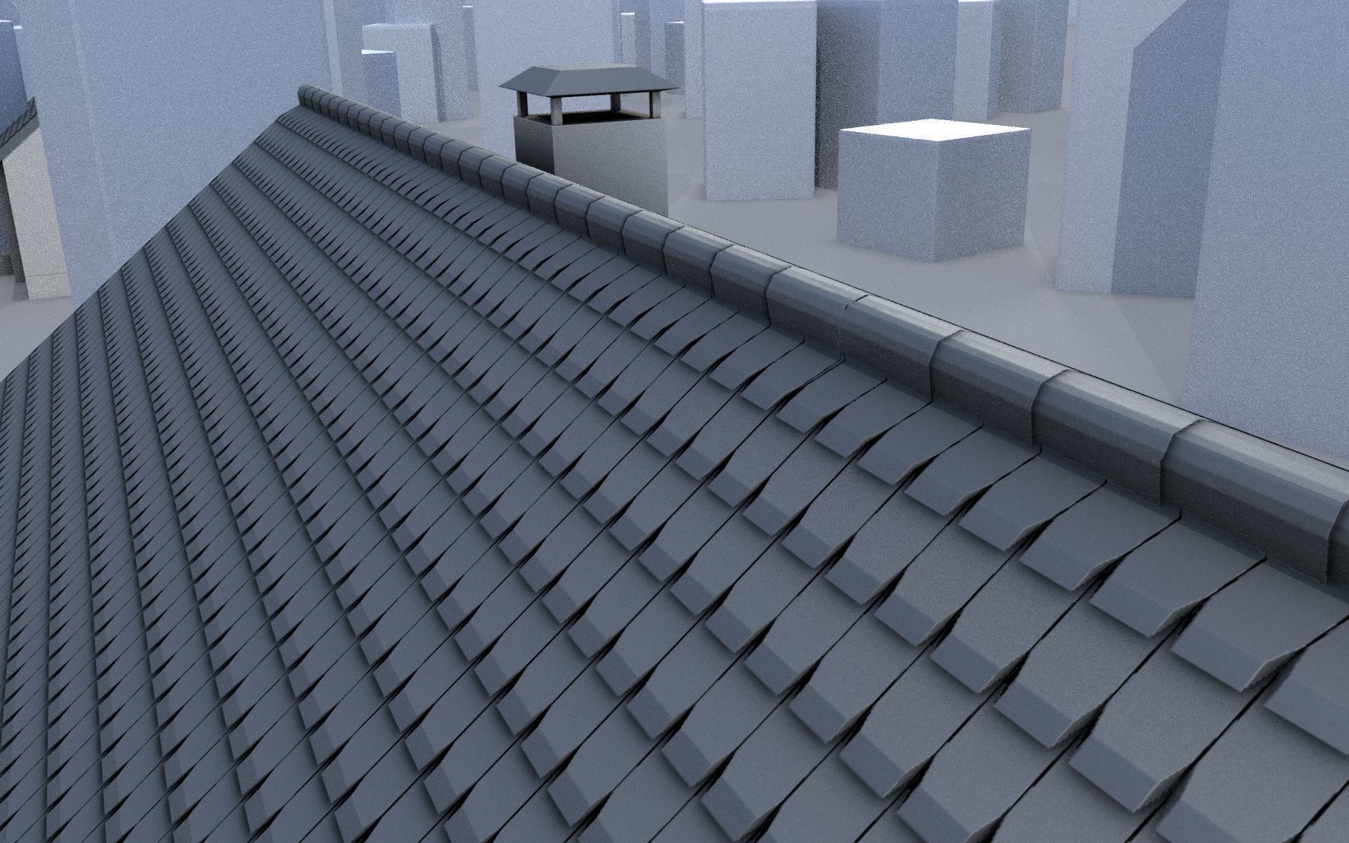 City Double Houses 3D Model Collection_487