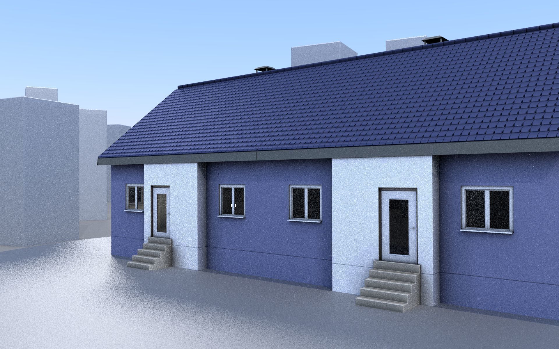 City Double Houses 3D Model Collection_631