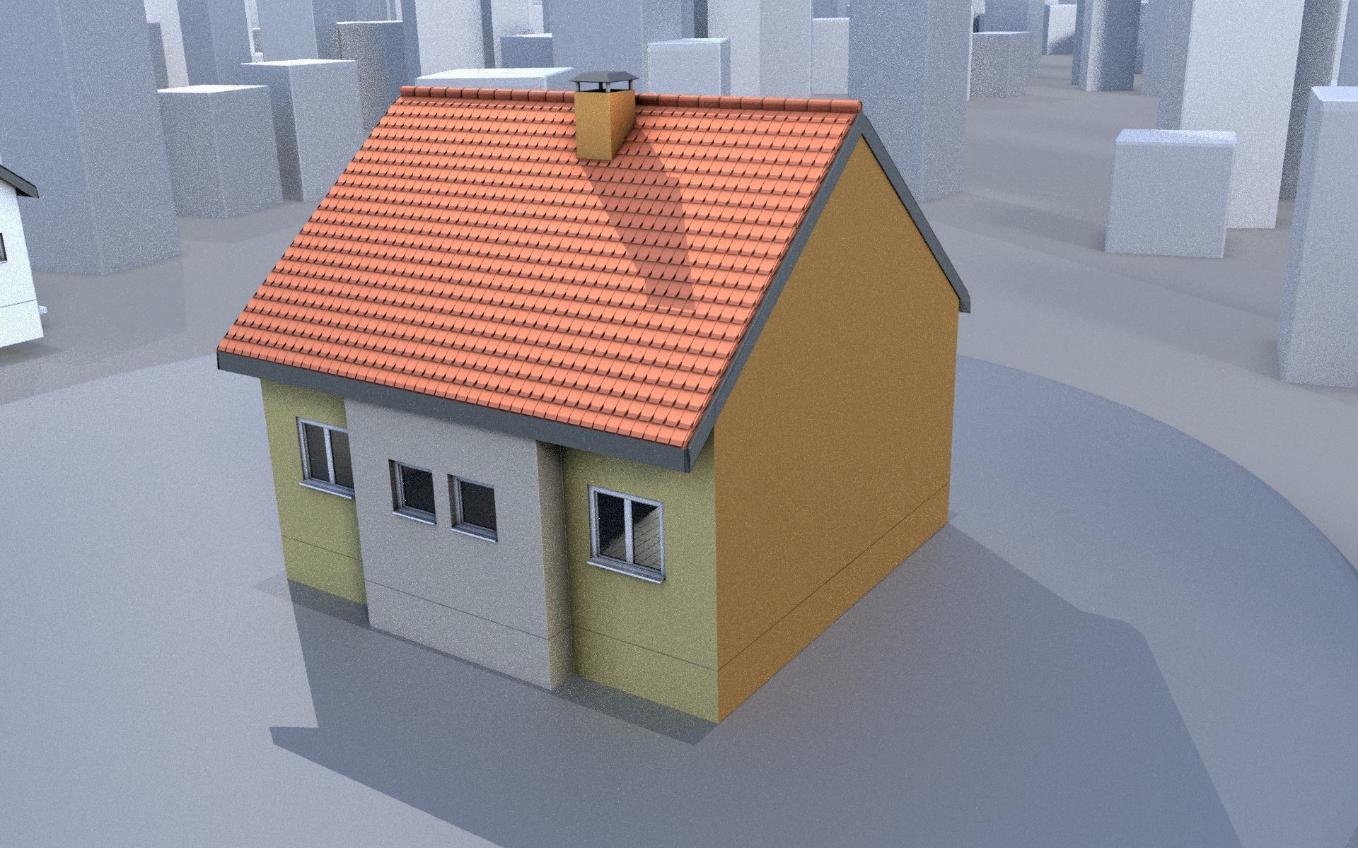 City Double Houses 3D Model Collection_173