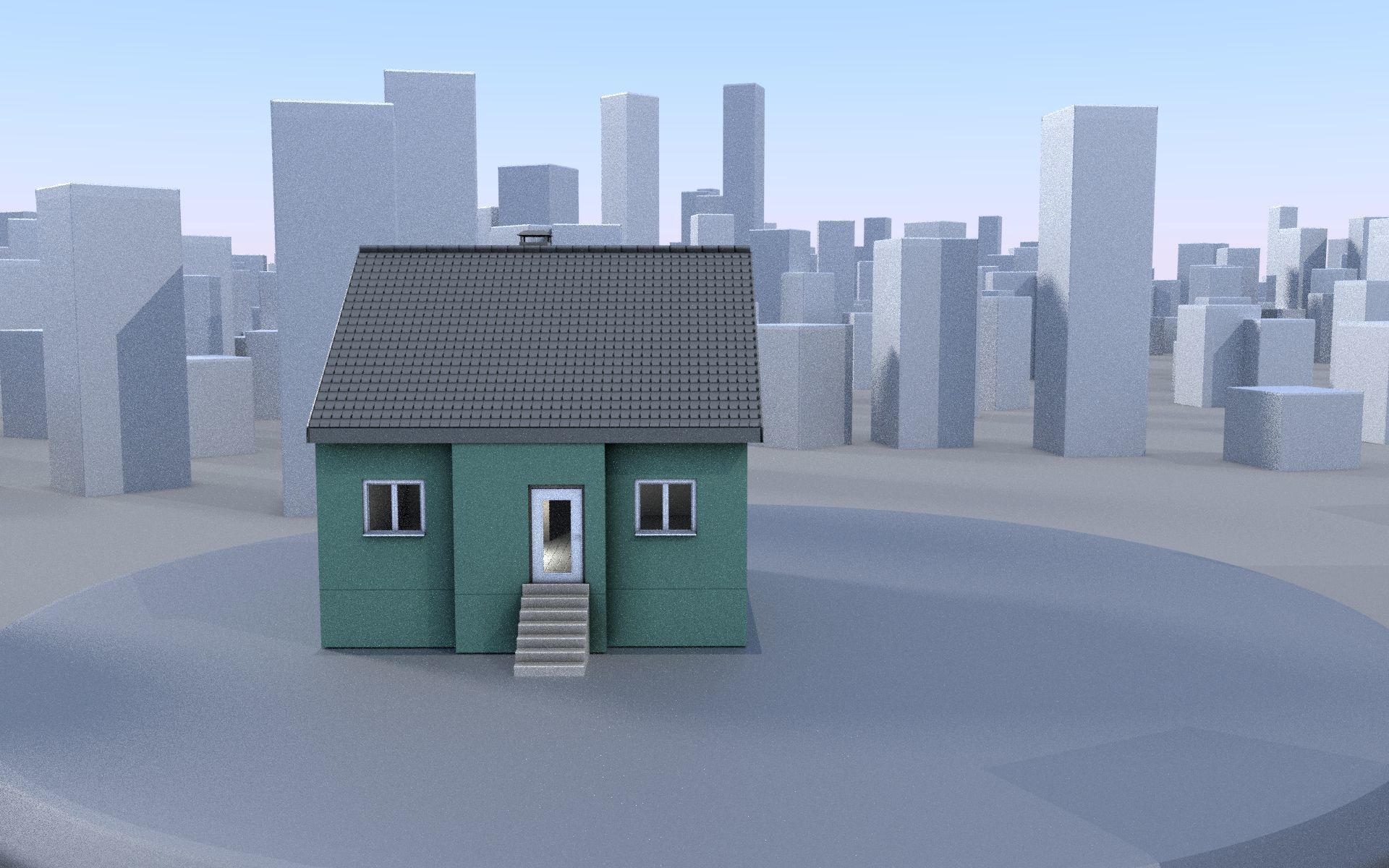 City Double Houses 3D Model Collection_586