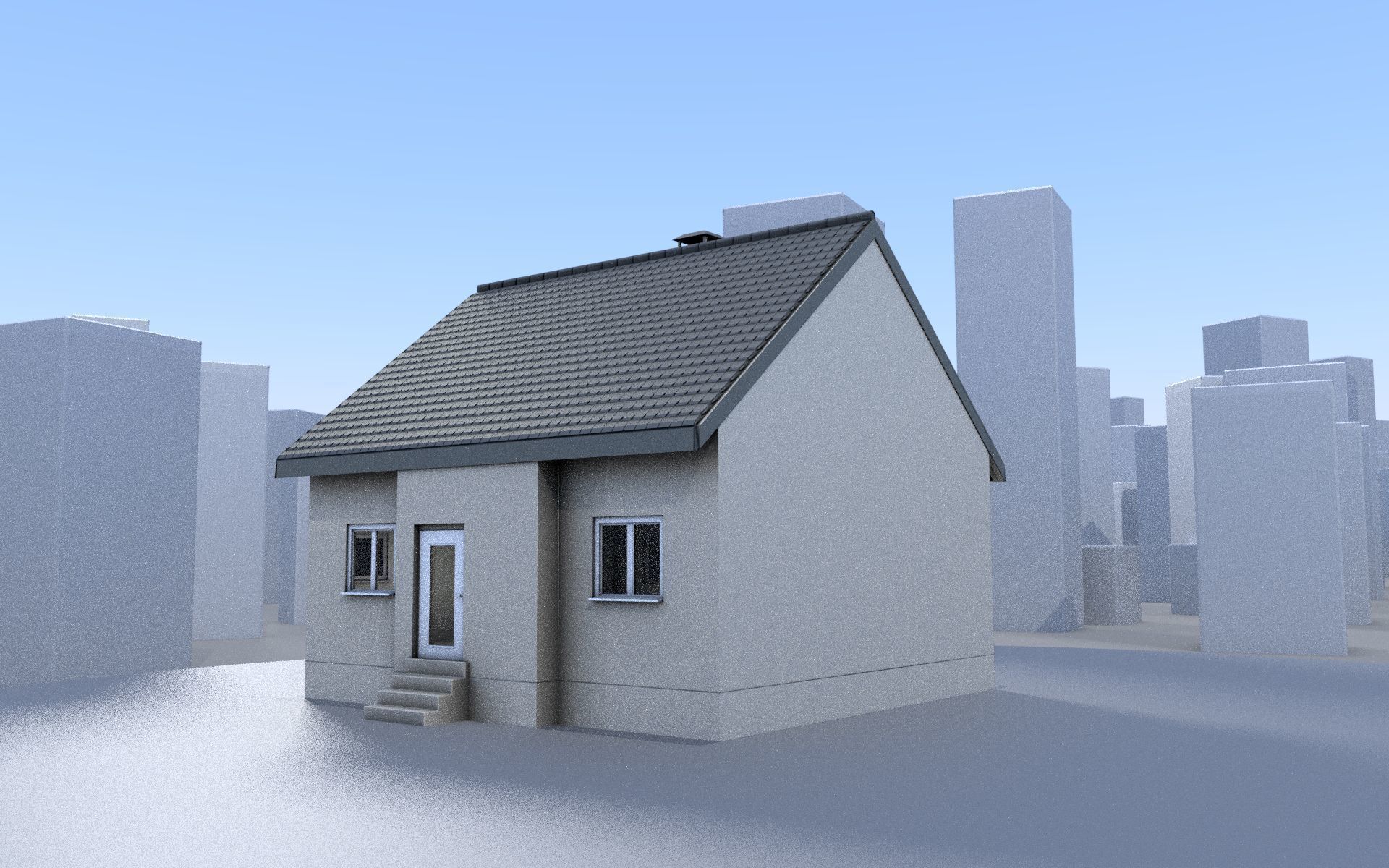 City Double Houses 3D Model Collection_407
