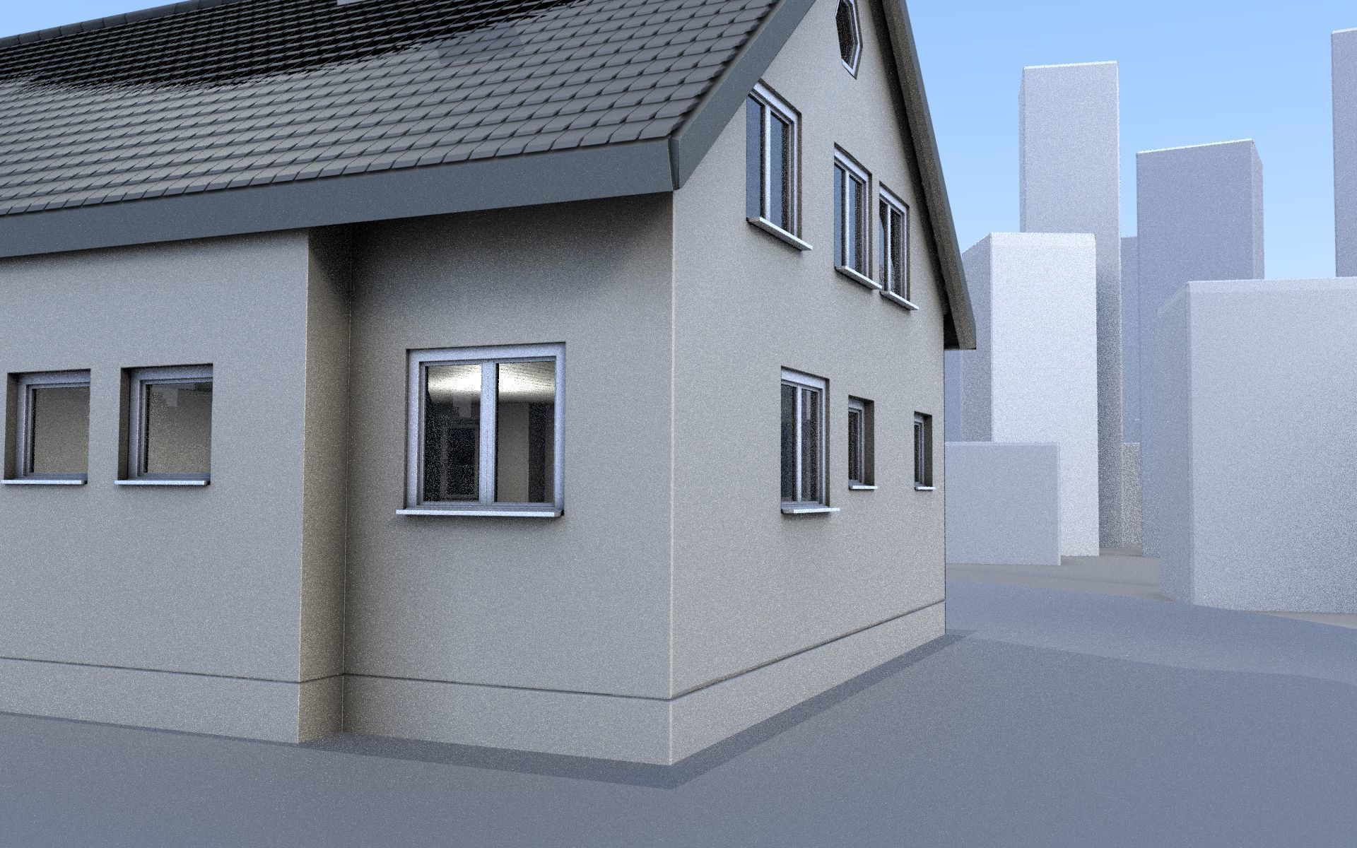 City Double Houses 3D Model Collection_478