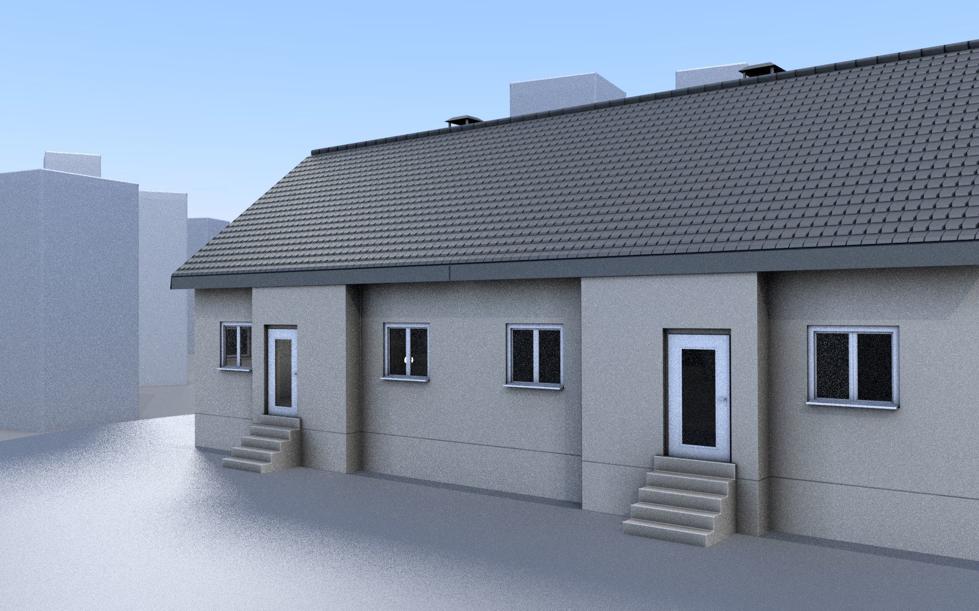 City Double Houses 3D Model Collection_447