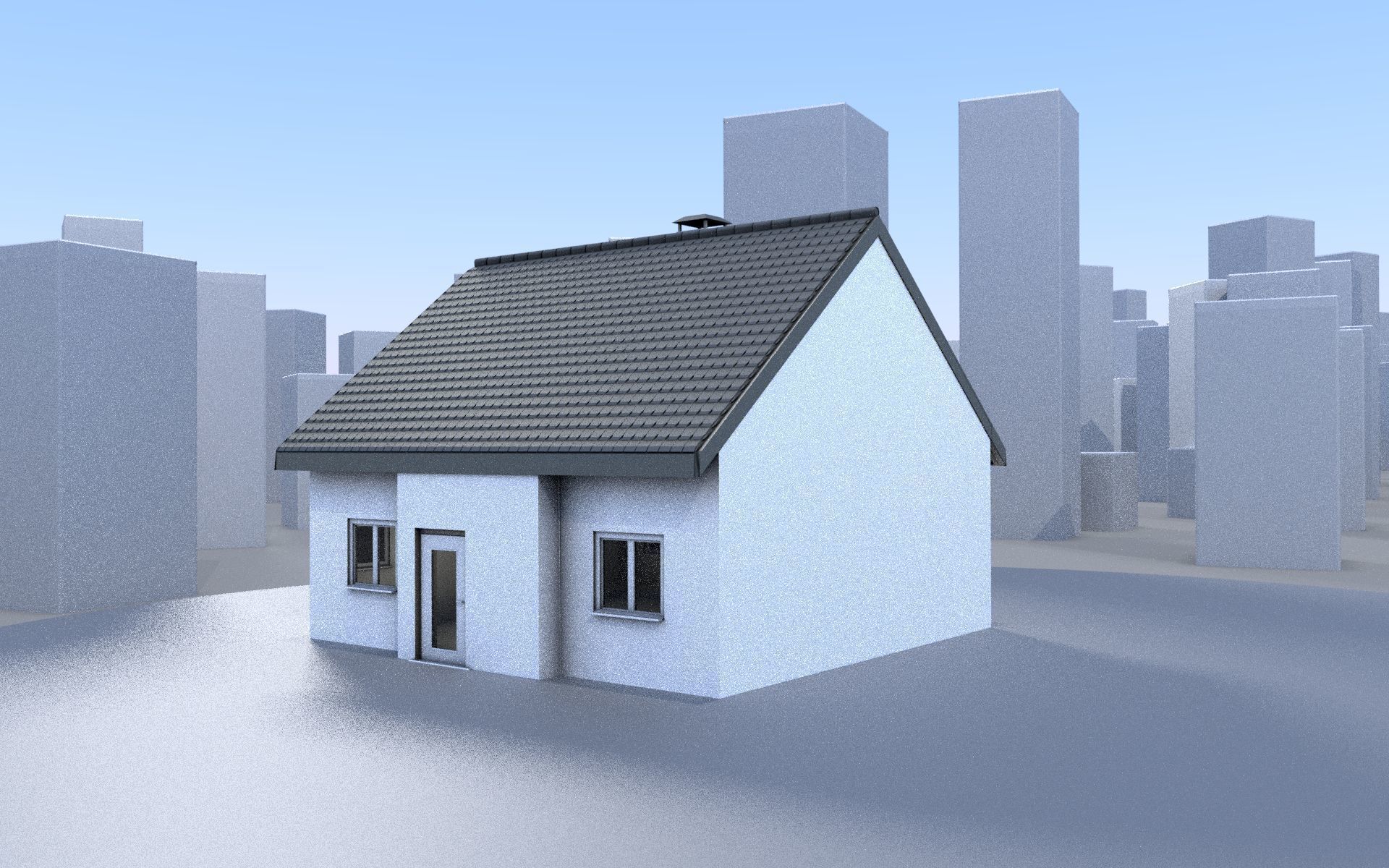 City Double Houses 3D Model Collection_231