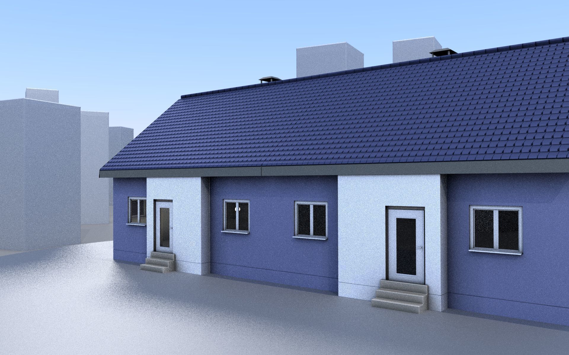 City Double Houses 3D Model Collection_633