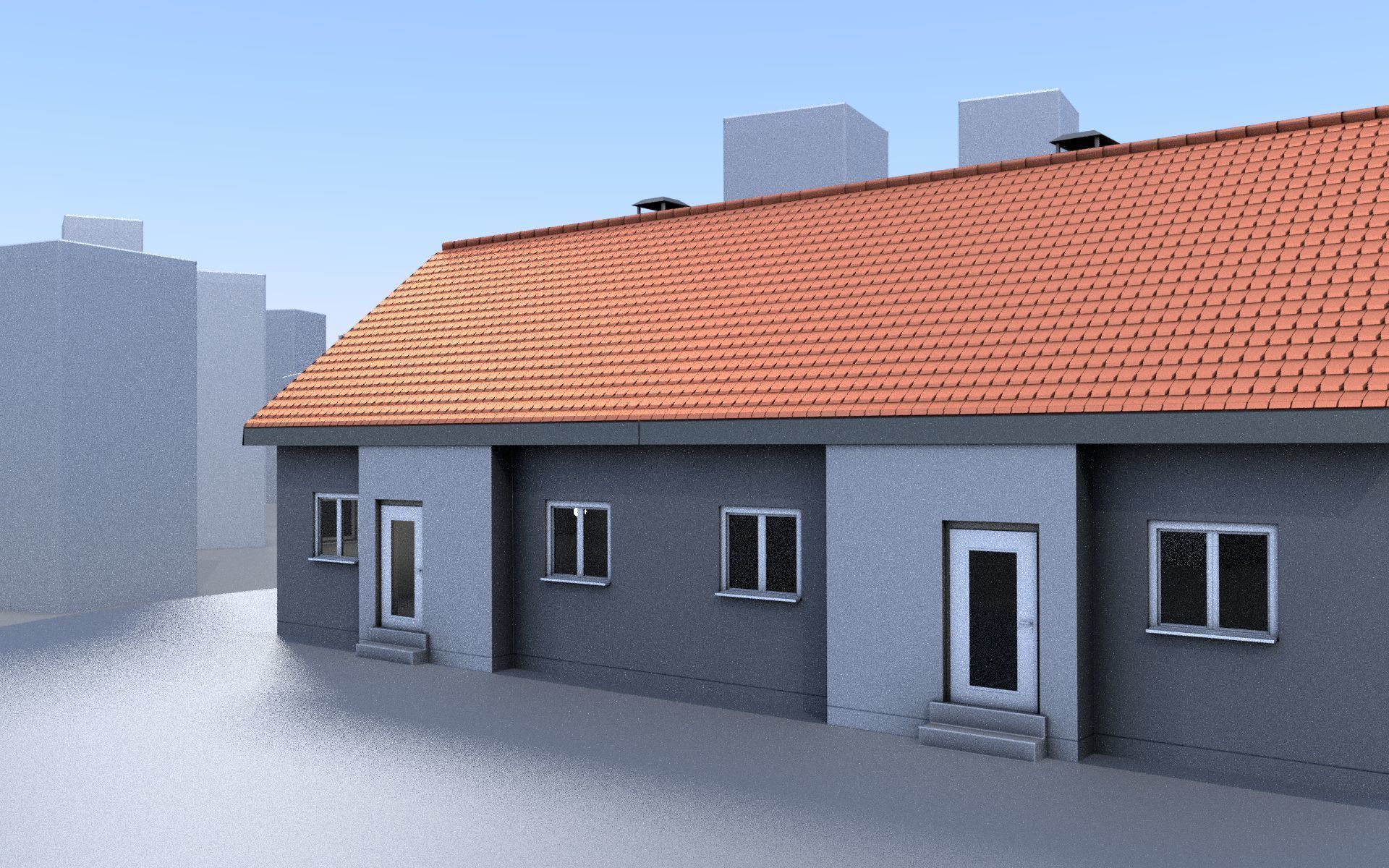 City Double Houses 3D Model Collection_41