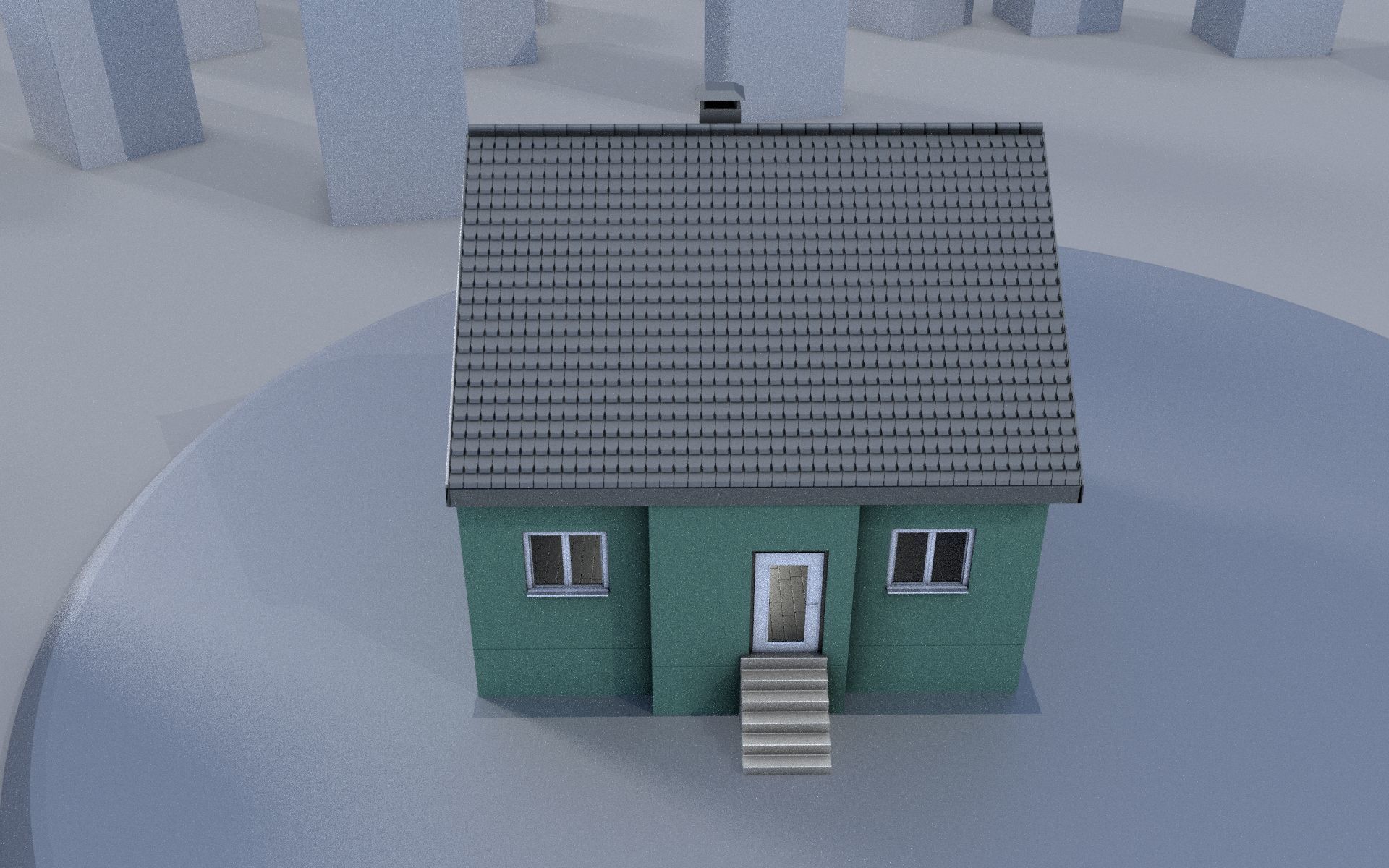 City Double Houses 3D Model Collection_593