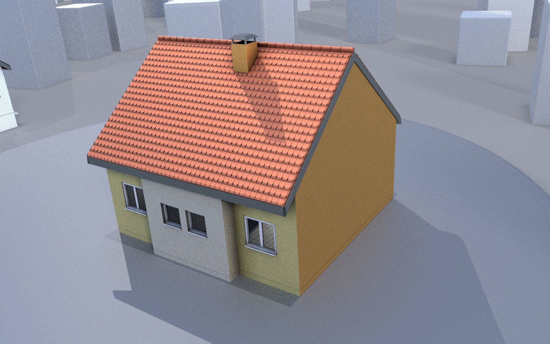 City Double Houses 3D Model Collection_158