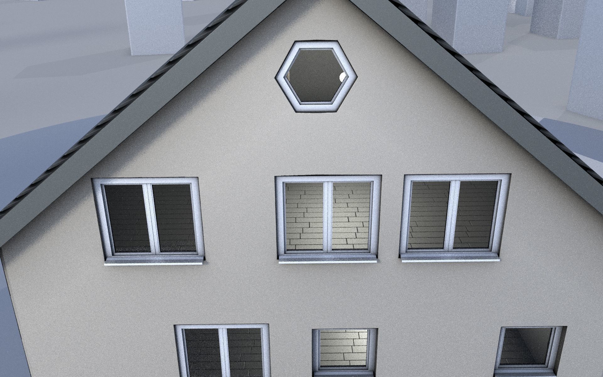 City Double Houses 3D Model Collection_409