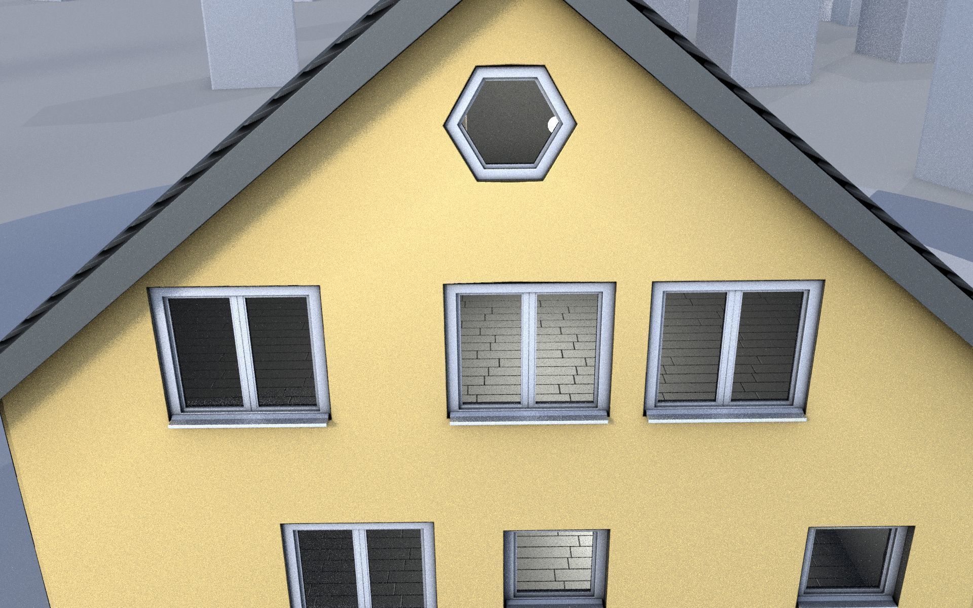 City Double Houses 3D Model Collection_517