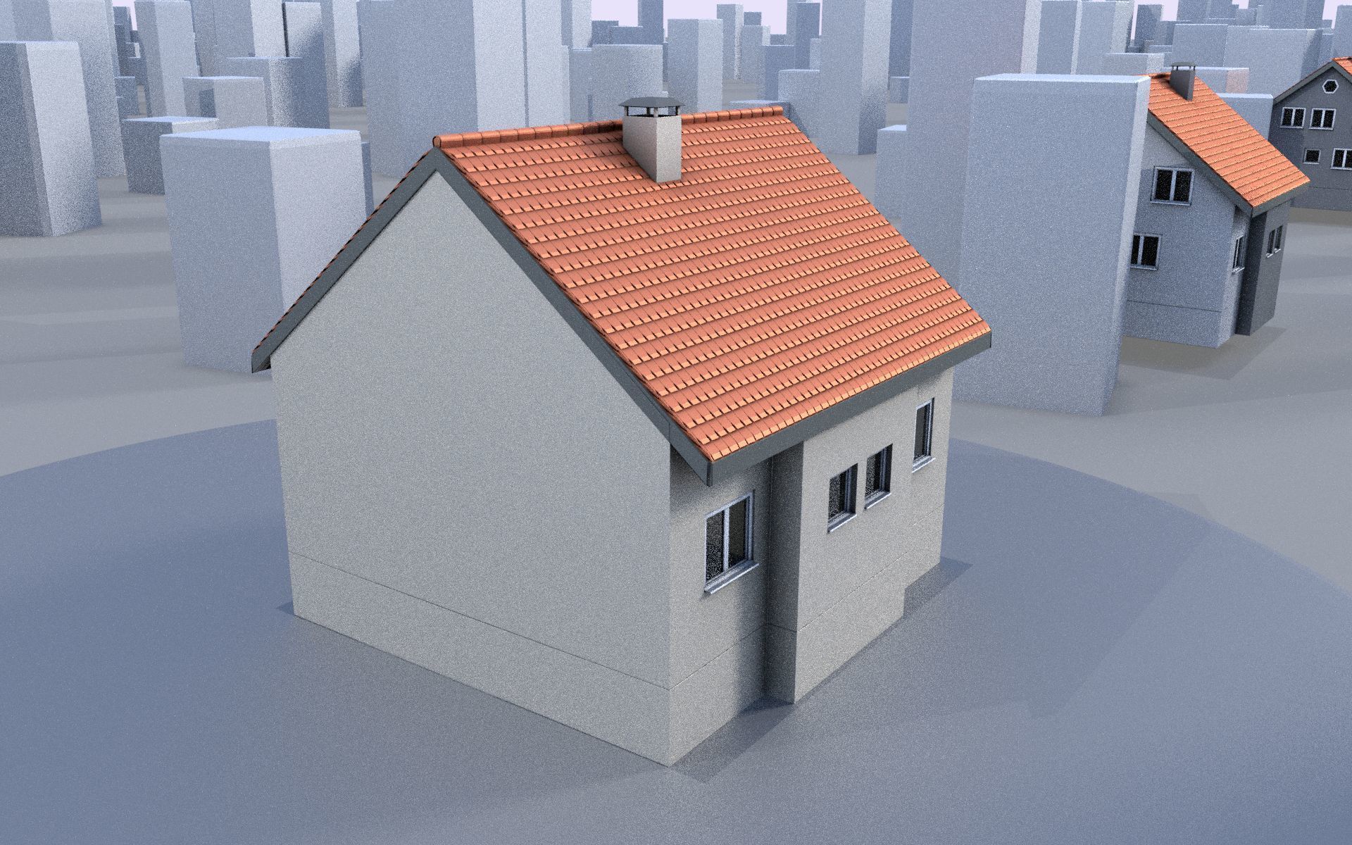 City Double Houses 3D Model Collection_120