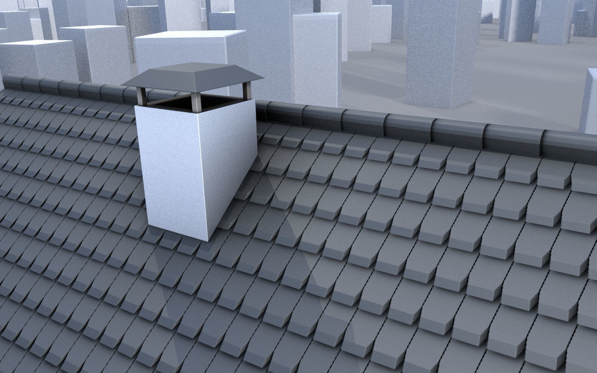 City Double Houses 3D Model Collection_235