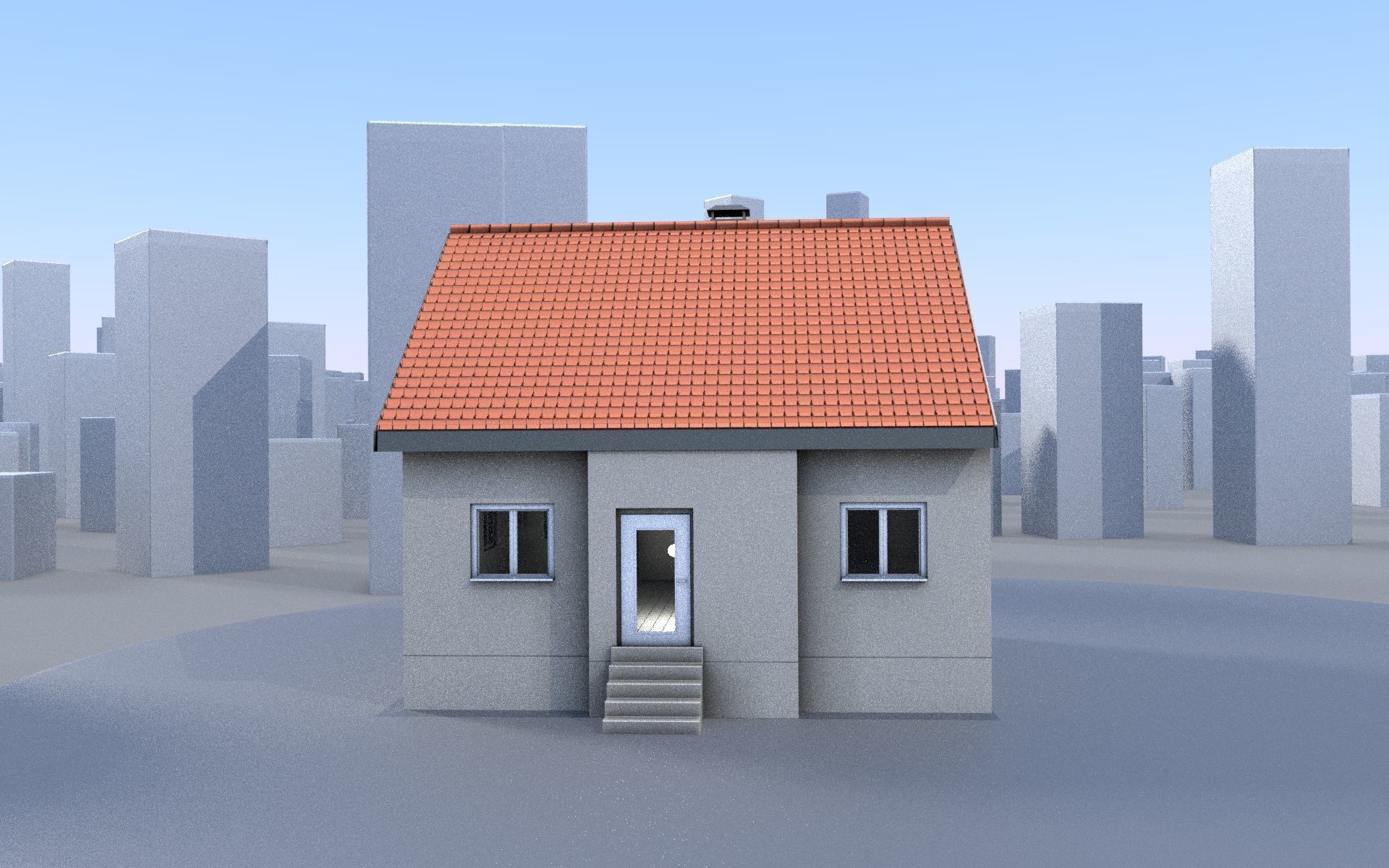 City Double Houses 3D Model Collection_202