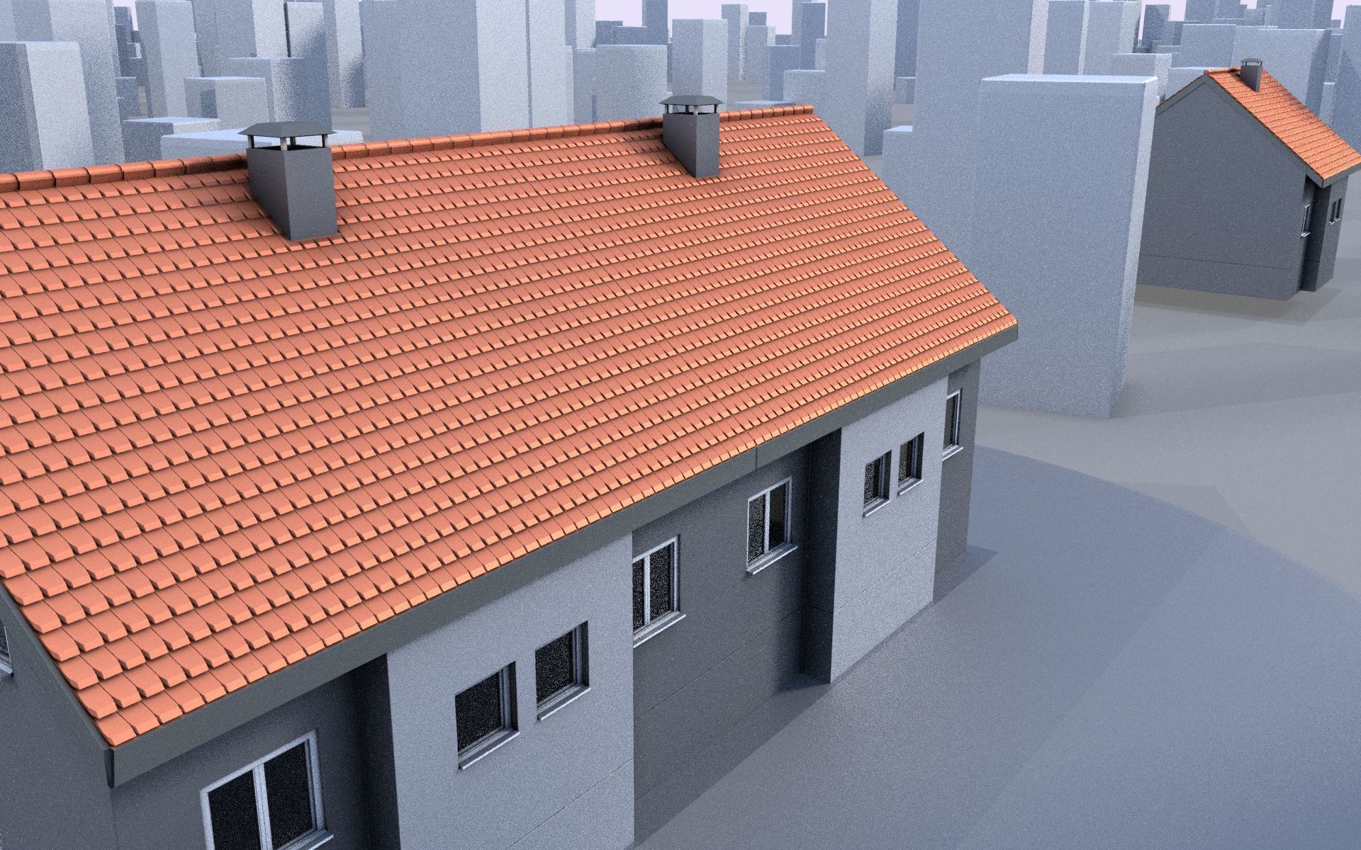 City Double Houses 3D Model Collection_71