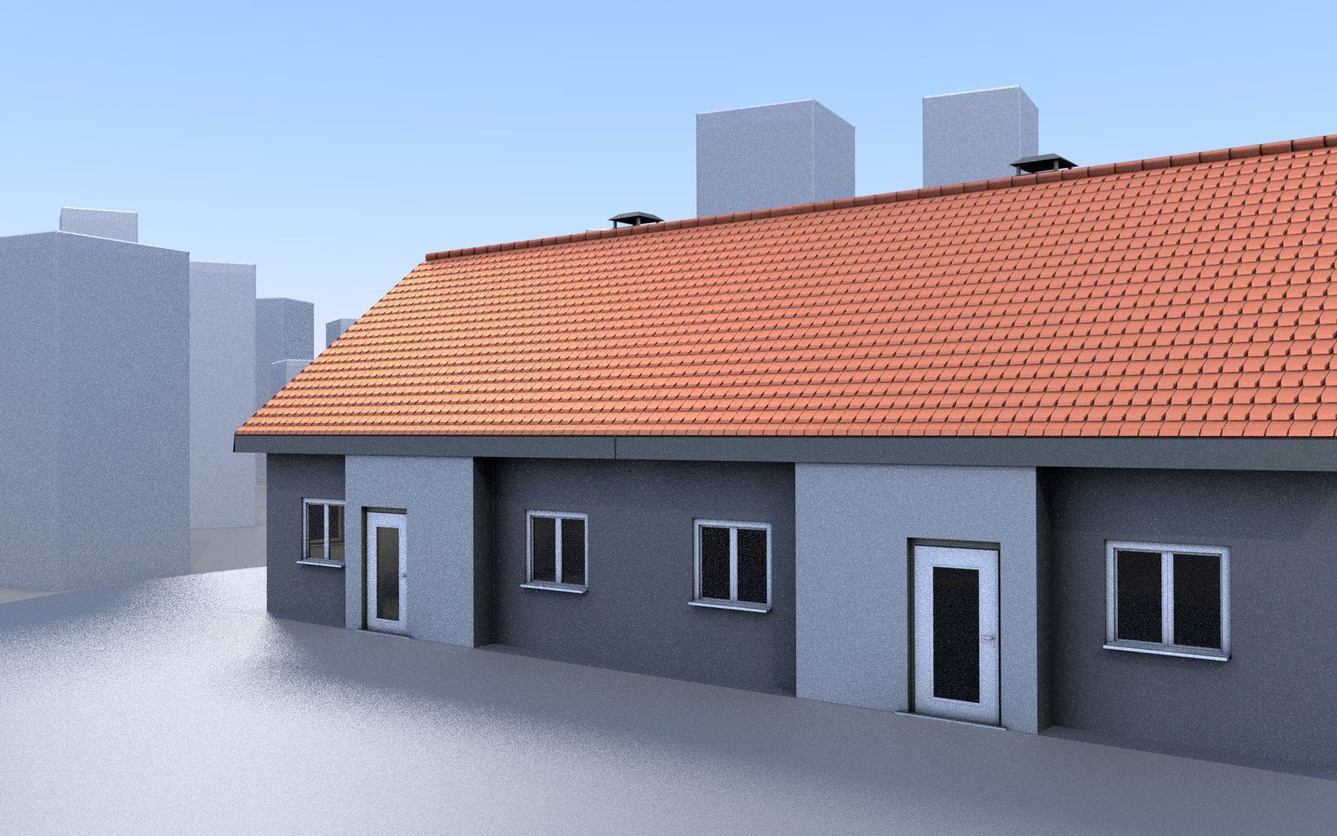 City Double Houses 3D Model Collection_44