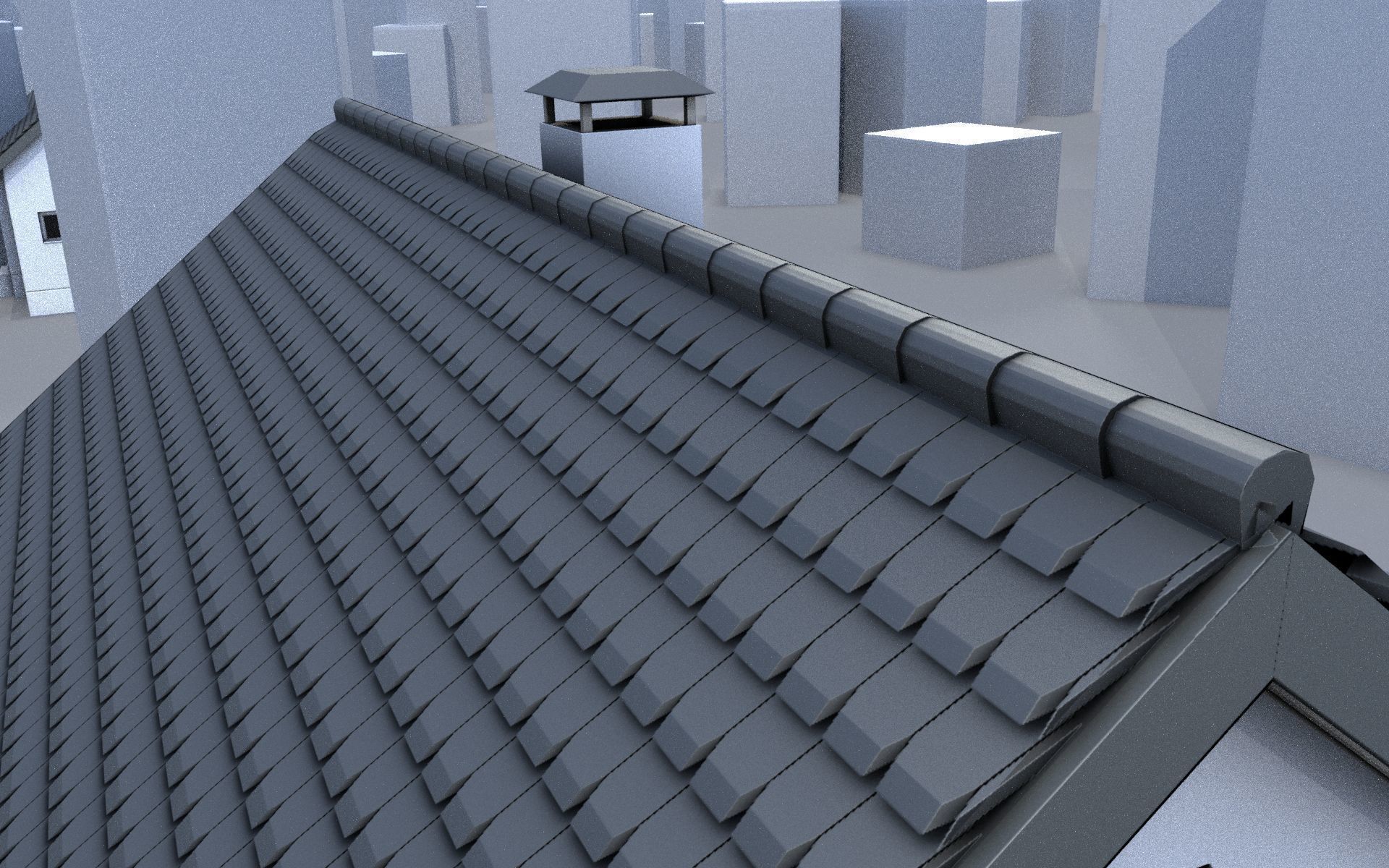 City Double Houses 3D Model Collection_396