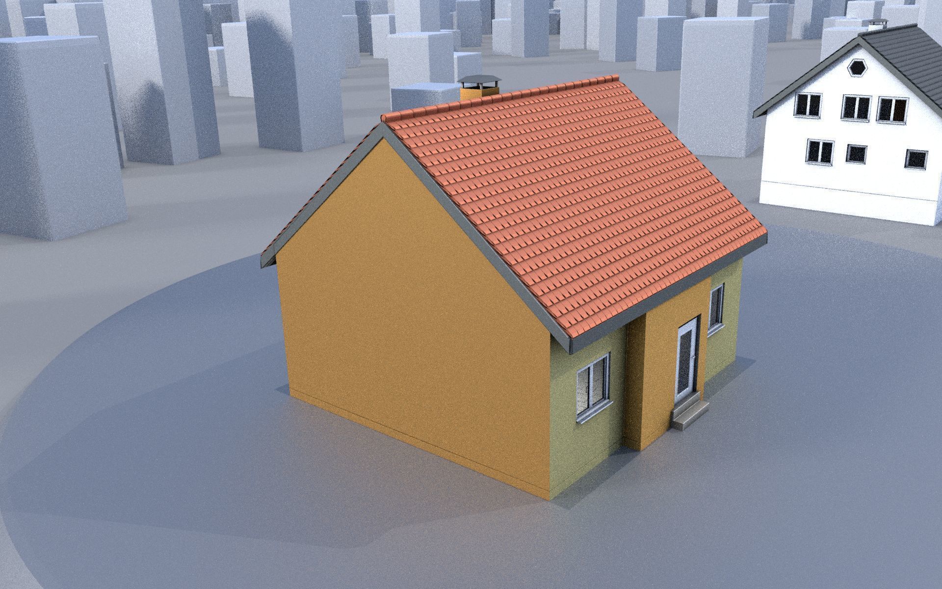 City Double Houses 3D Model Collection_197