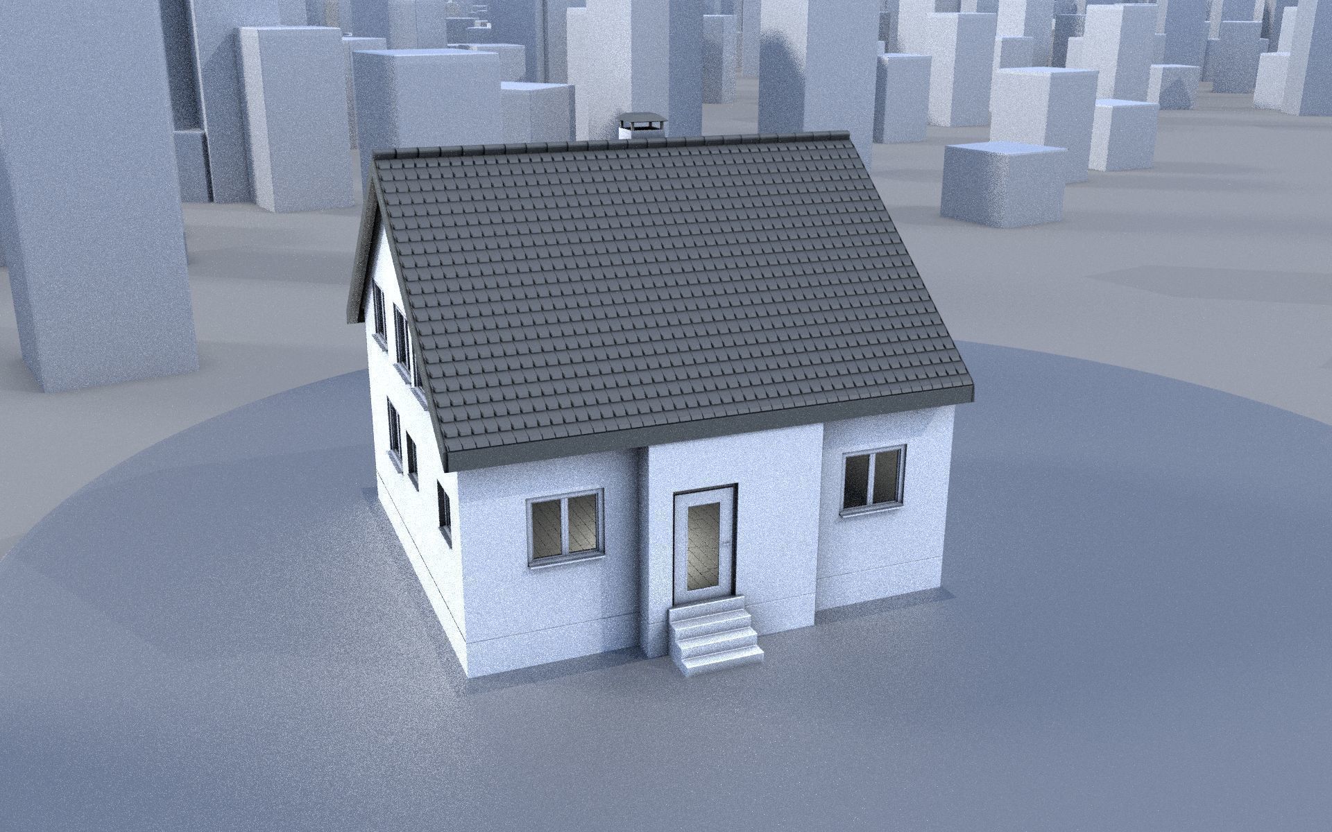 City Double Houses 3D Model Collection_300