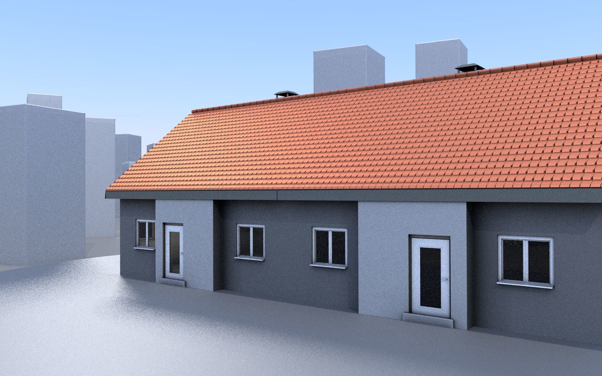 City Double Houses 3D Model Collection_43