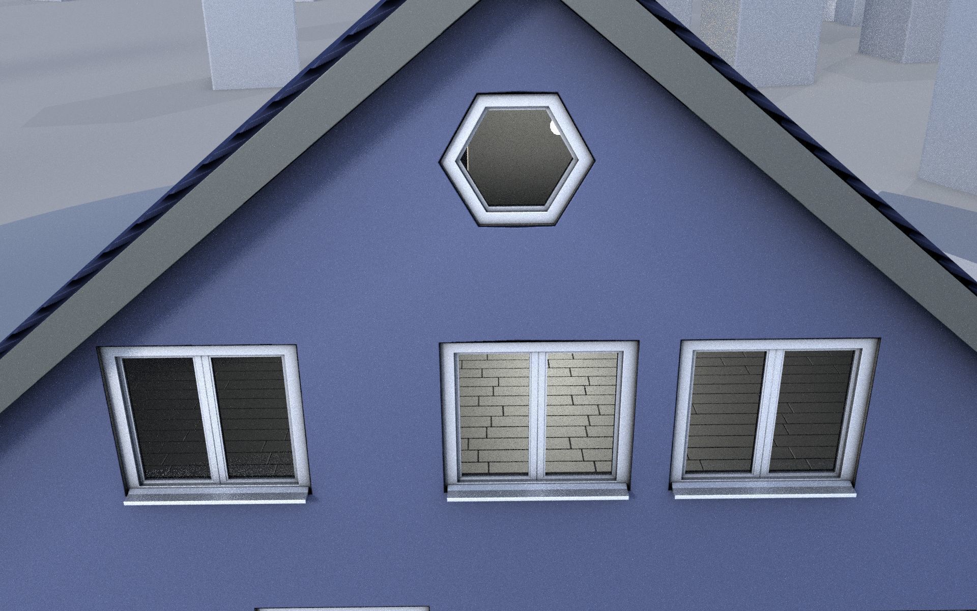 City Double Houses 3D Model Collection_625