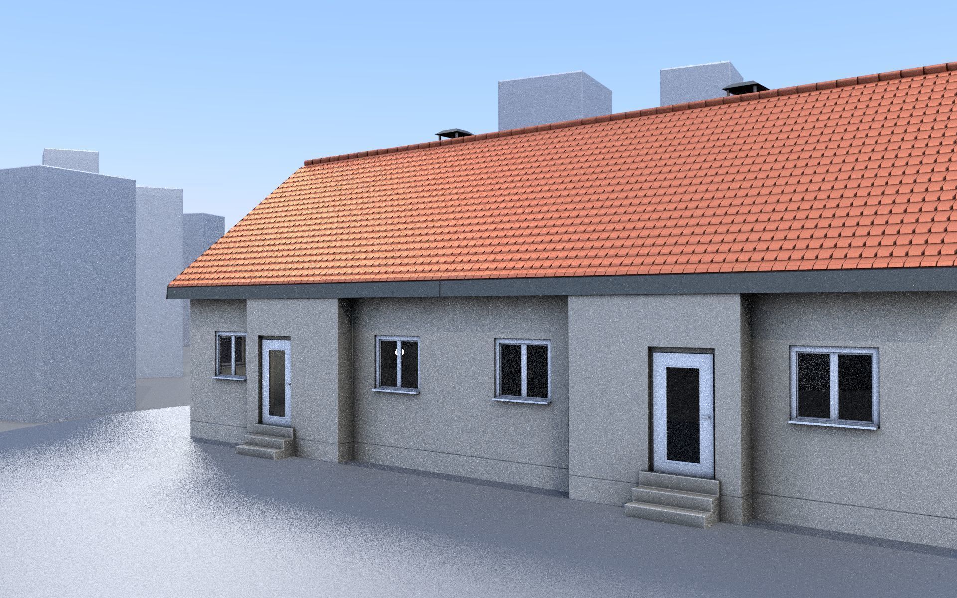 City Double Houses 3D Model Collection_98