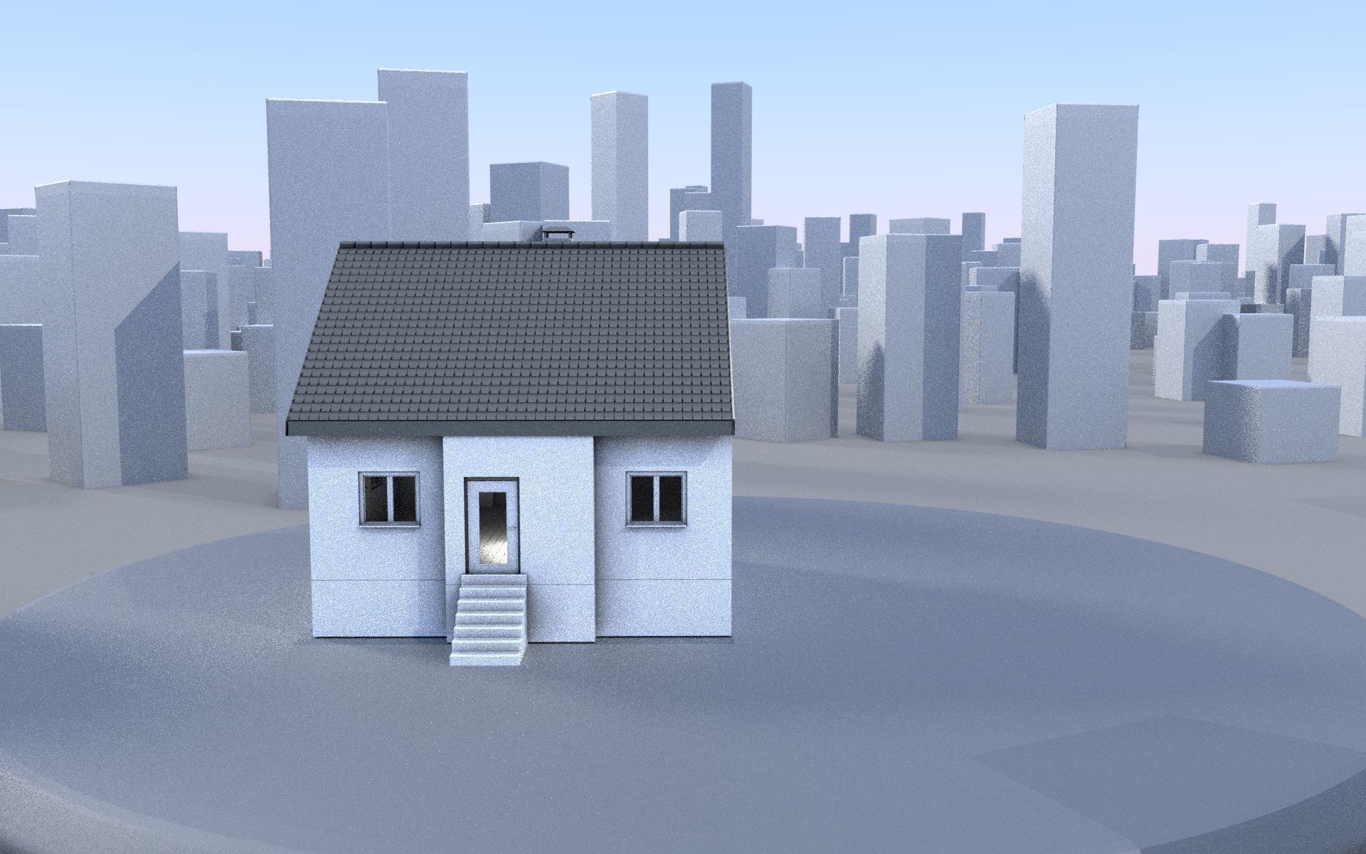 City Double Houses 3D Model Collection_274