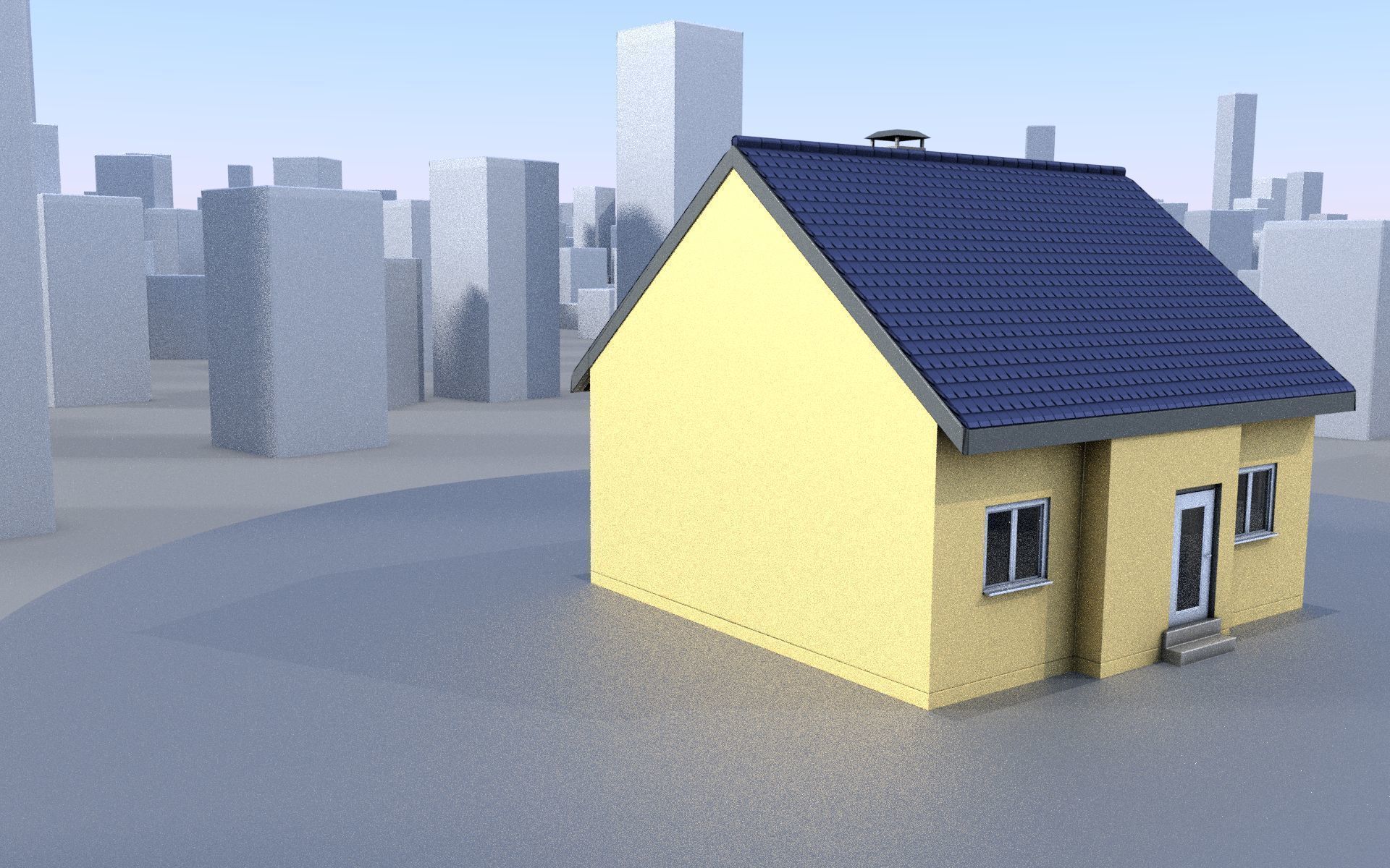 City Double Houses 3D Model Collection_690